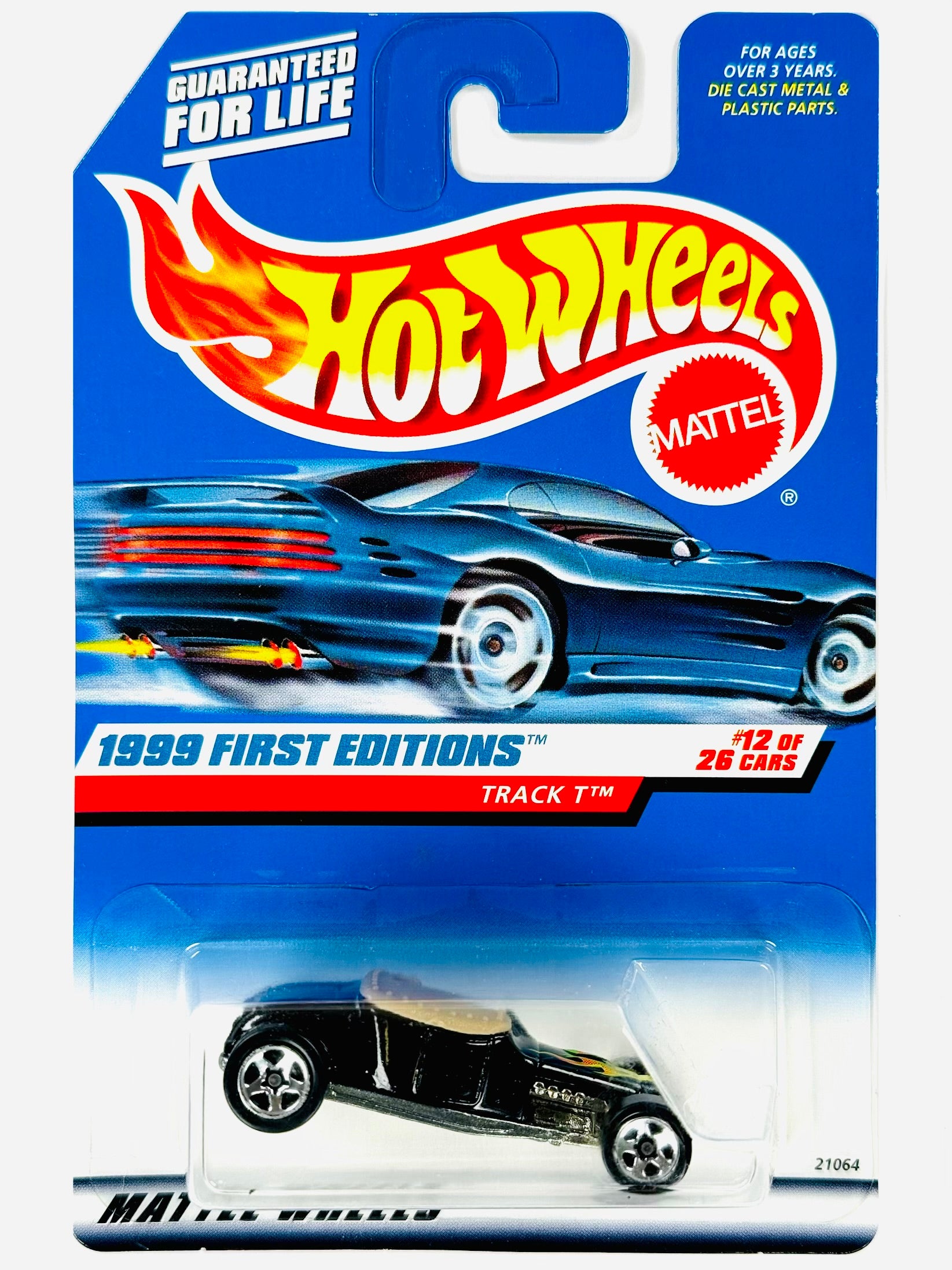 Hot Wheels 1999 First Editions Track T Black (12/26) - Damaged