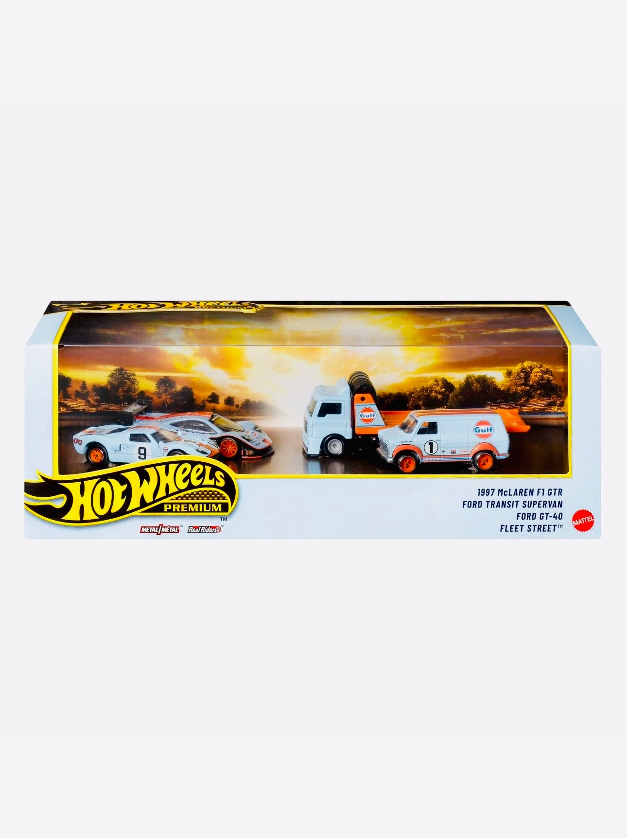 ホットウィール Gulf コレクション 5種セット Hot Wheels 2026 Wal-Mart Exclusive Car Culture Premium Gulf Box