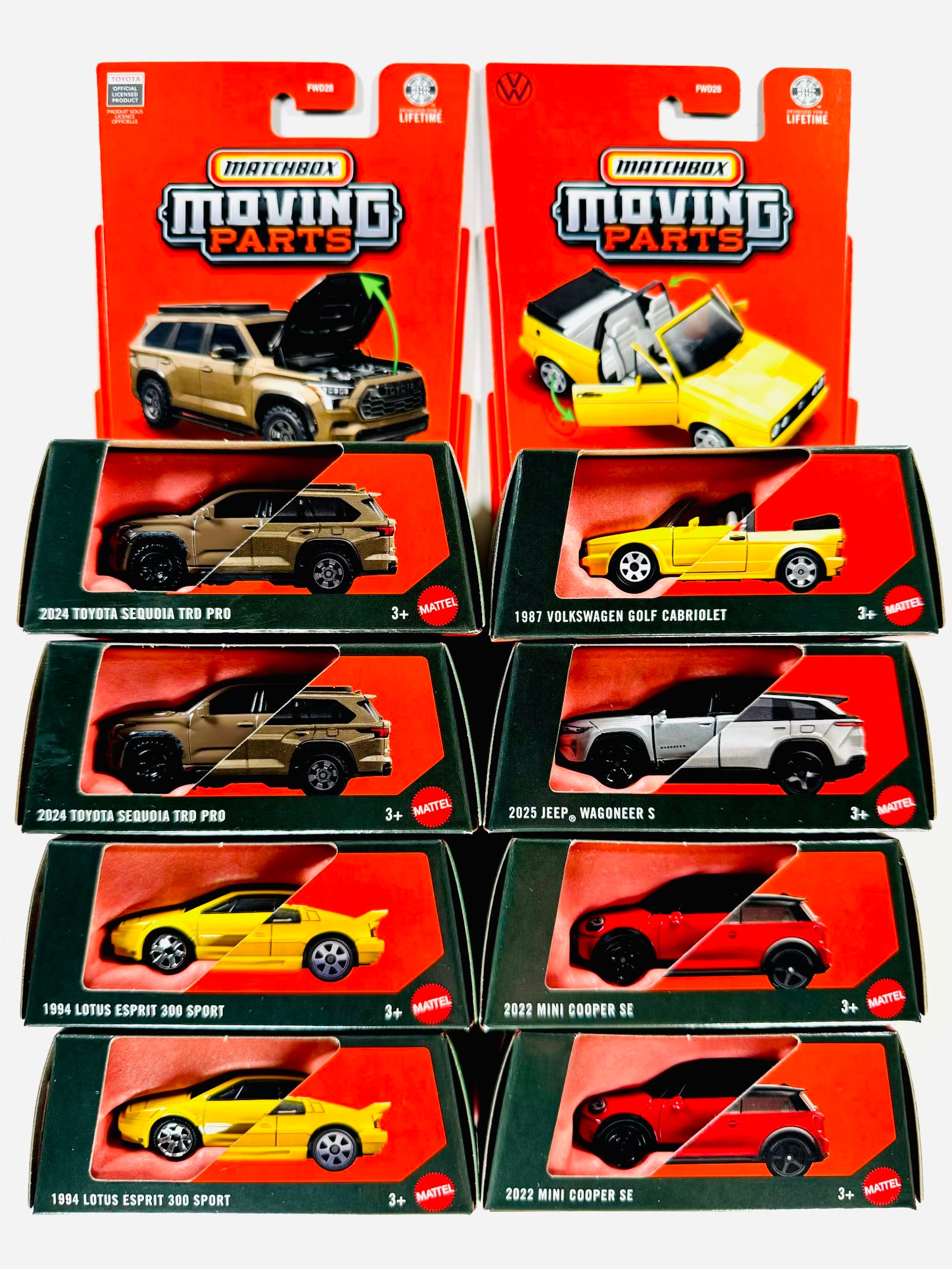 Matchbox 2026 Moving Parts Factory Sealed Case L (8 Cars