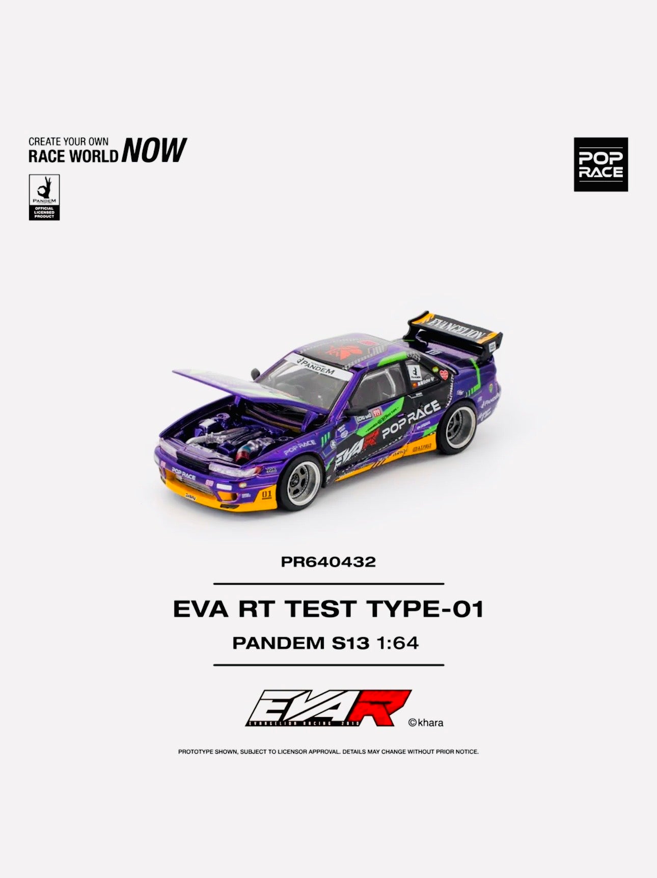 Pop Race Factory Sealed Pandem S13 EVA RT Test Type-01 #432