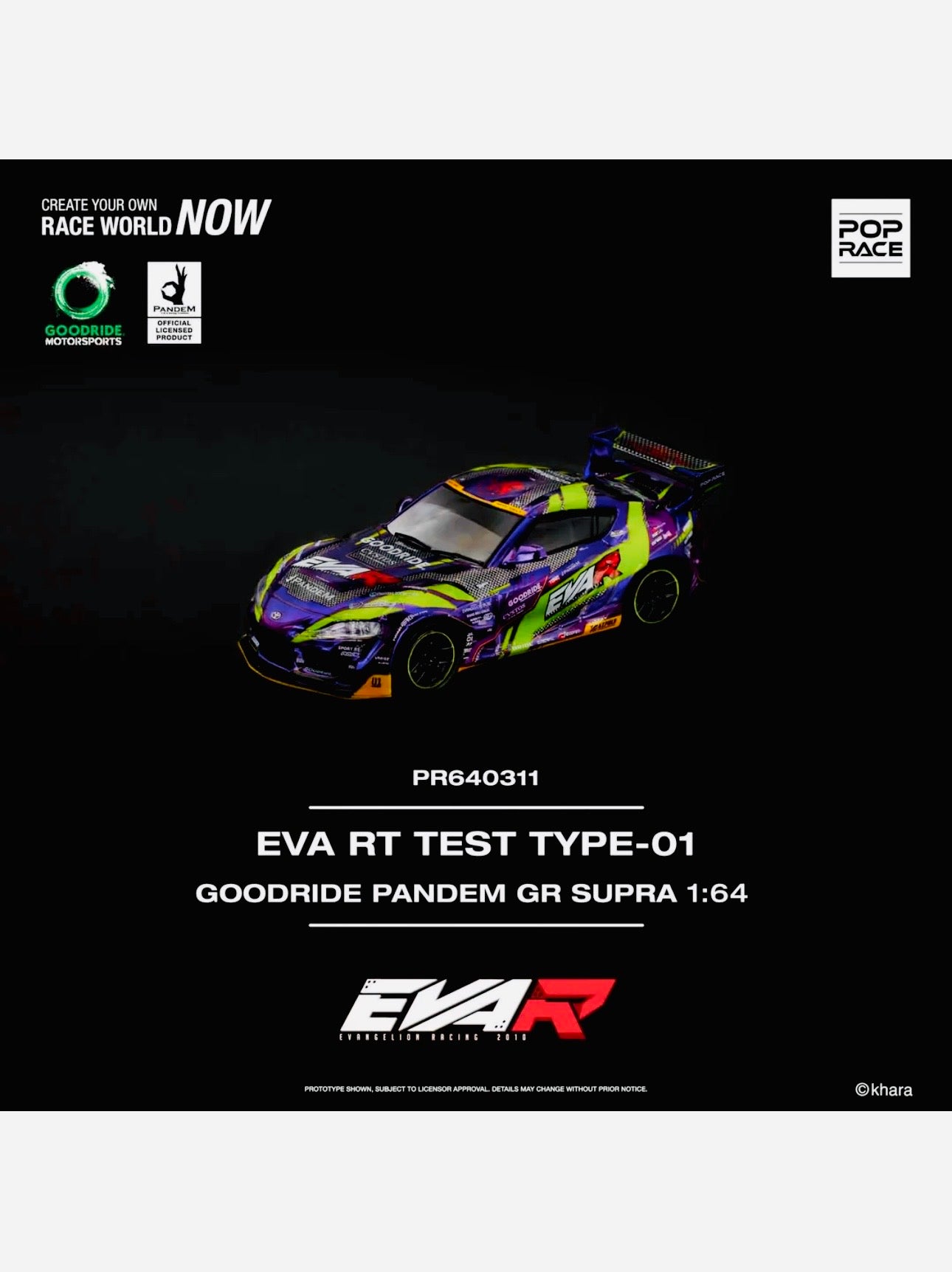 Pop Race Factory Sealed EVA RT Test Type-01 Goodride Pandem GR
