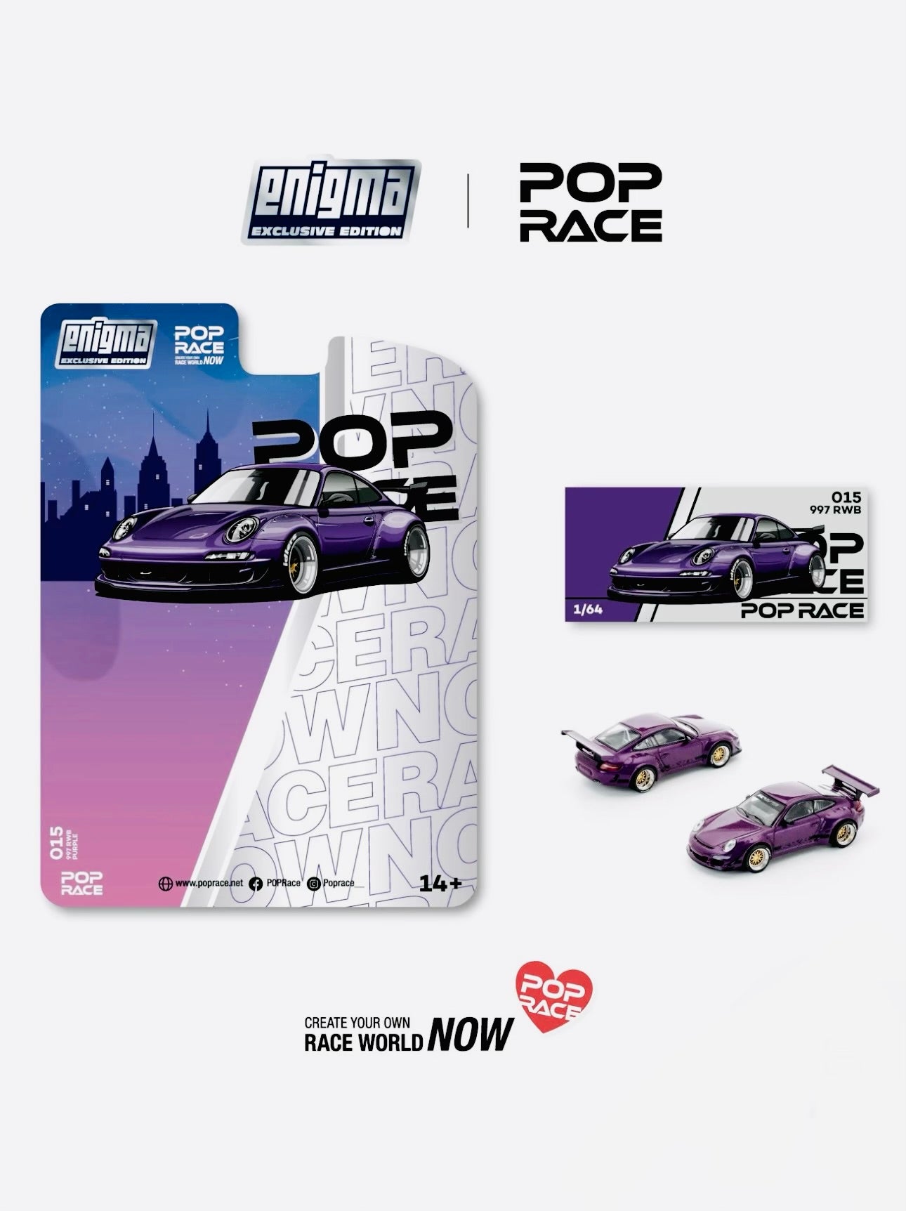 趣味・スポーツ・実用 Porsche A Timeless Romance Pop Race Enigma Exclusive Porsche RWB 997 #015 – Jcardiecast