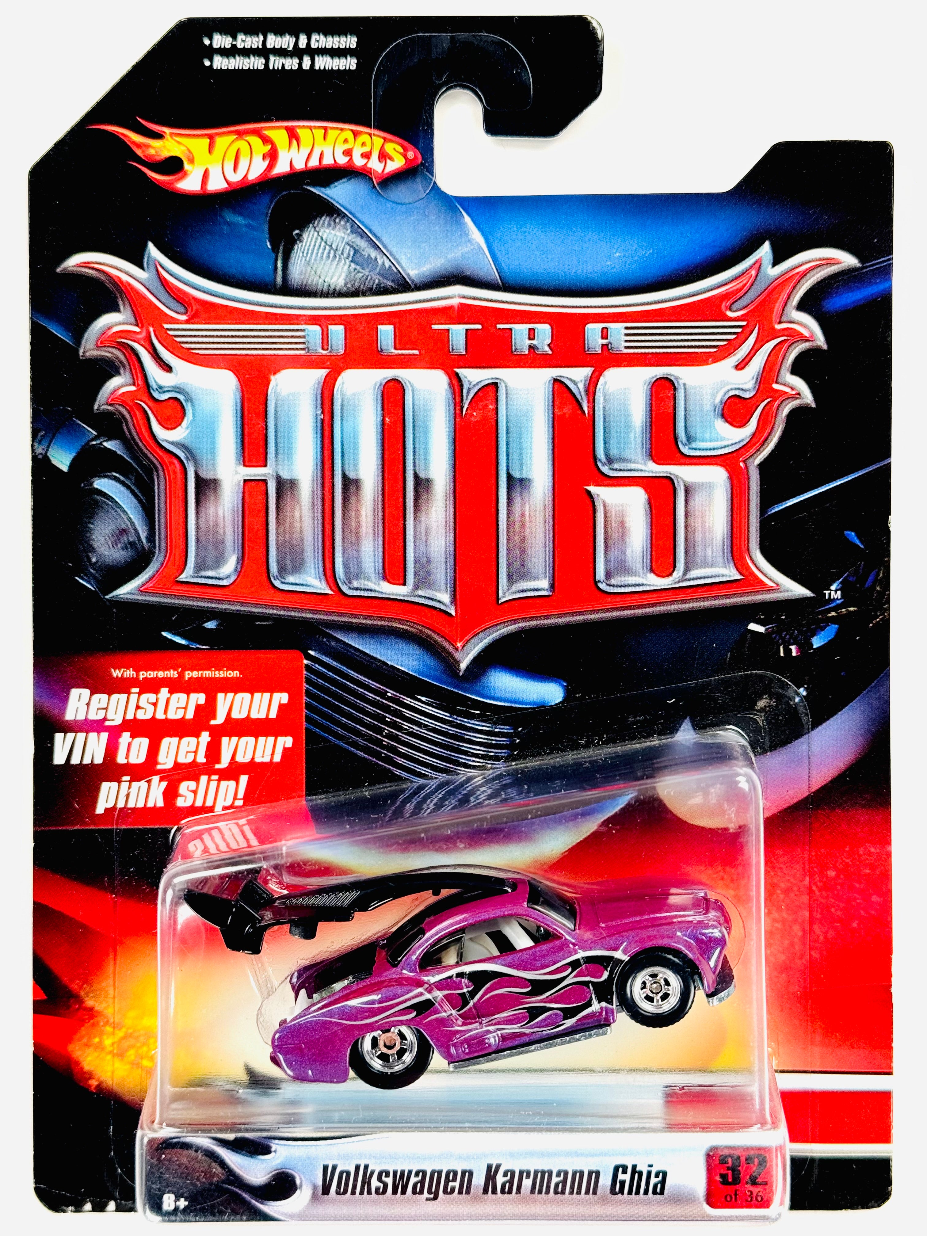Hot Wheels 2006 Ultra Hots Volkswagen Karmann Ghia #32 - Damaged