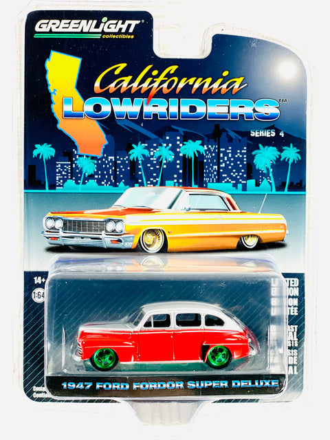 Greenlight California Lowriders Series 4 1947 Ford Fordor Super Deluxe Chase - Damaged Blister