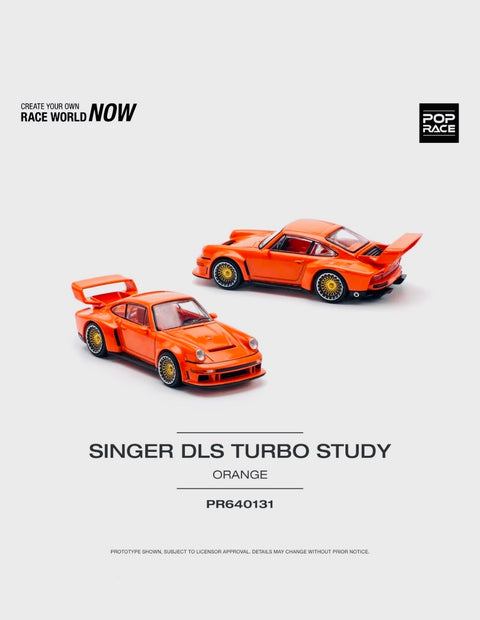 Pop Race Factory Sealed Porsche Singer DLS Turbo Study Orange #131