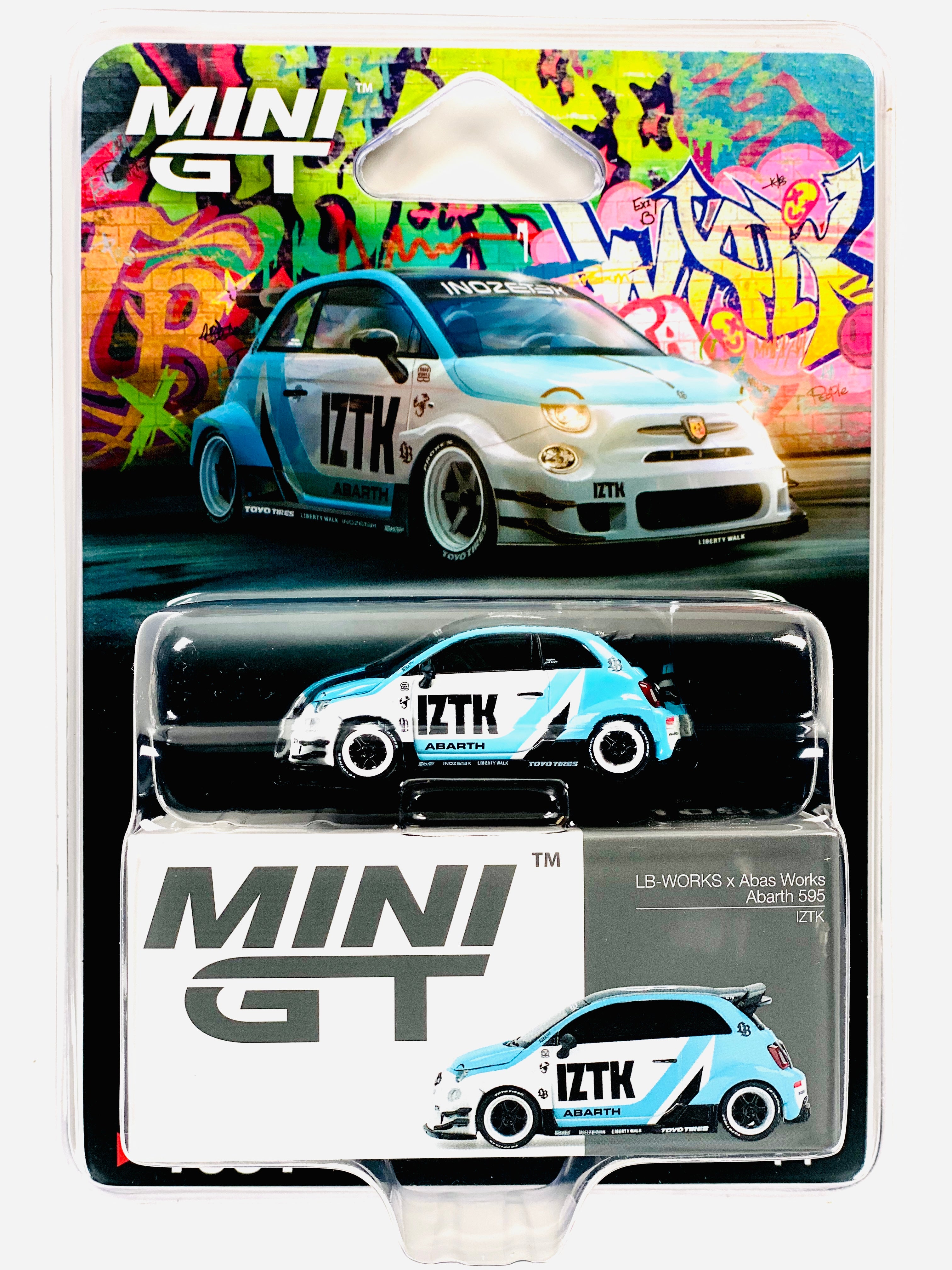 Mini GT Mijo Exclusive Abarth 595 LB-WORKS x Abas Works IZTK #1051