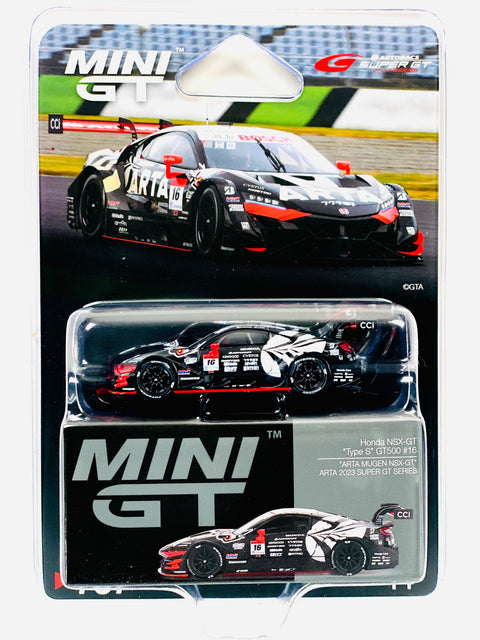 Mini GT Japan Exclusive Honda NSX-GT “Type S” GT500 #16 “ARTA MUGEN NSX-GT ” ARTA 2023 SUPER GT Series #787