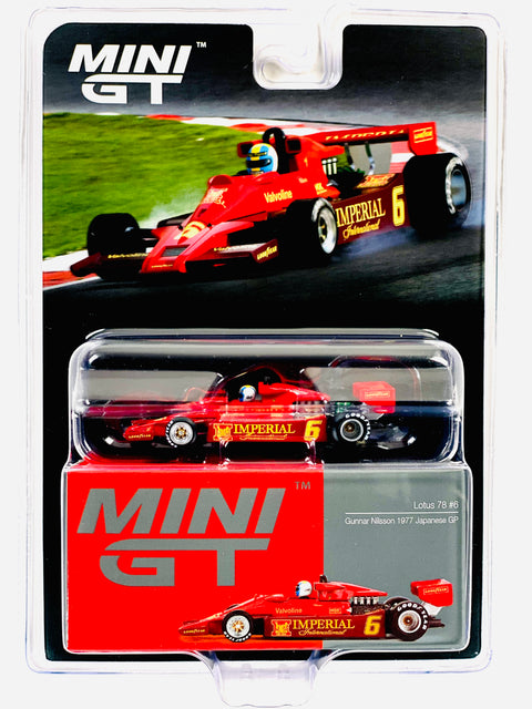Mini GT Mijo Exclusive Lotus 78 #3 Gunnar Nilsson 1977 Japanese GP #808