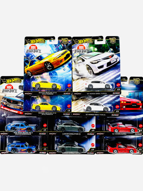 Hot Wheels 2025 Car Culture Ronin Run II Factory Sealed Case M (10 Cars)