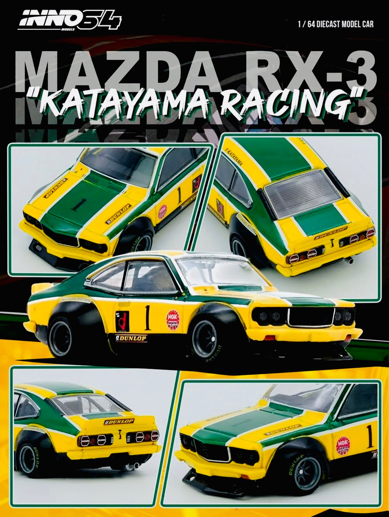 マツダ SAVANNA RX3レーシング Inno64 Factory Sealed Mazda Savanna RX3 