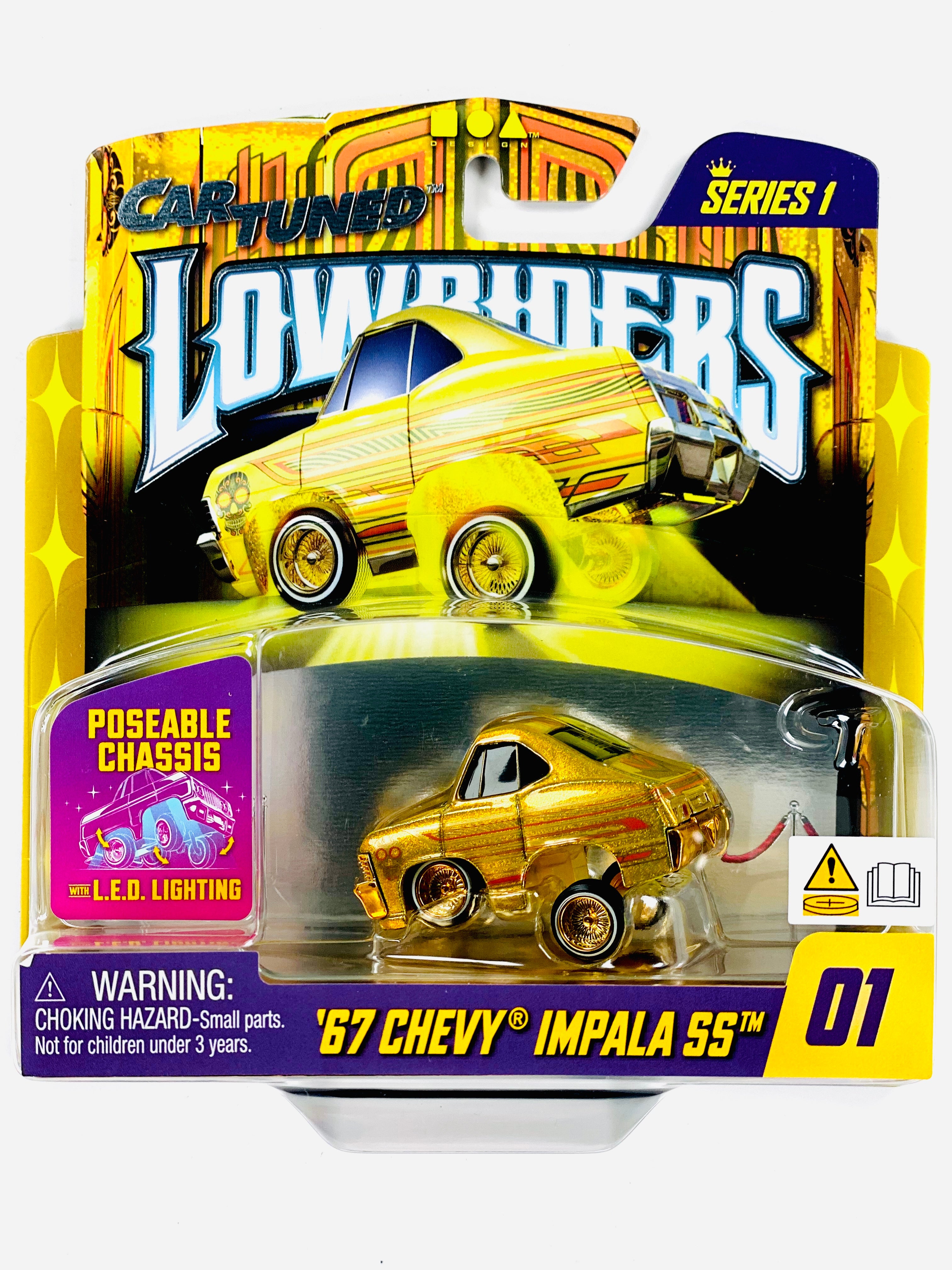 CarTuned Series 1 Lowriders Show Glow L.E.D. Light Up Chassis '67