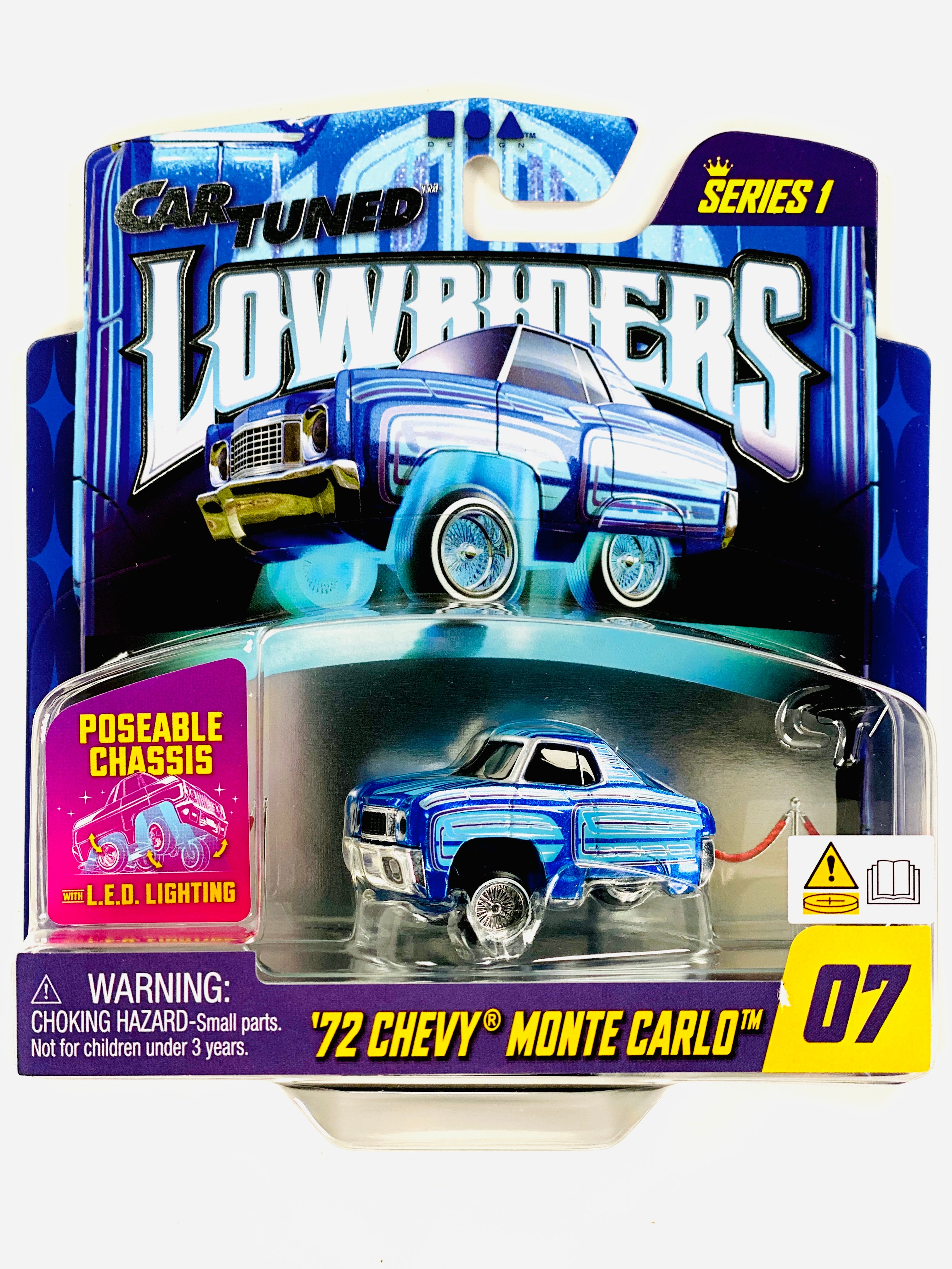 CarTuned Series 1 Lowriders Show Glow L.E.D. Light Up Chassis '72