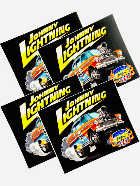 Johnny Lightning Exclusive Gulf 1955 Chevy Bel Air Stickers (4ct)