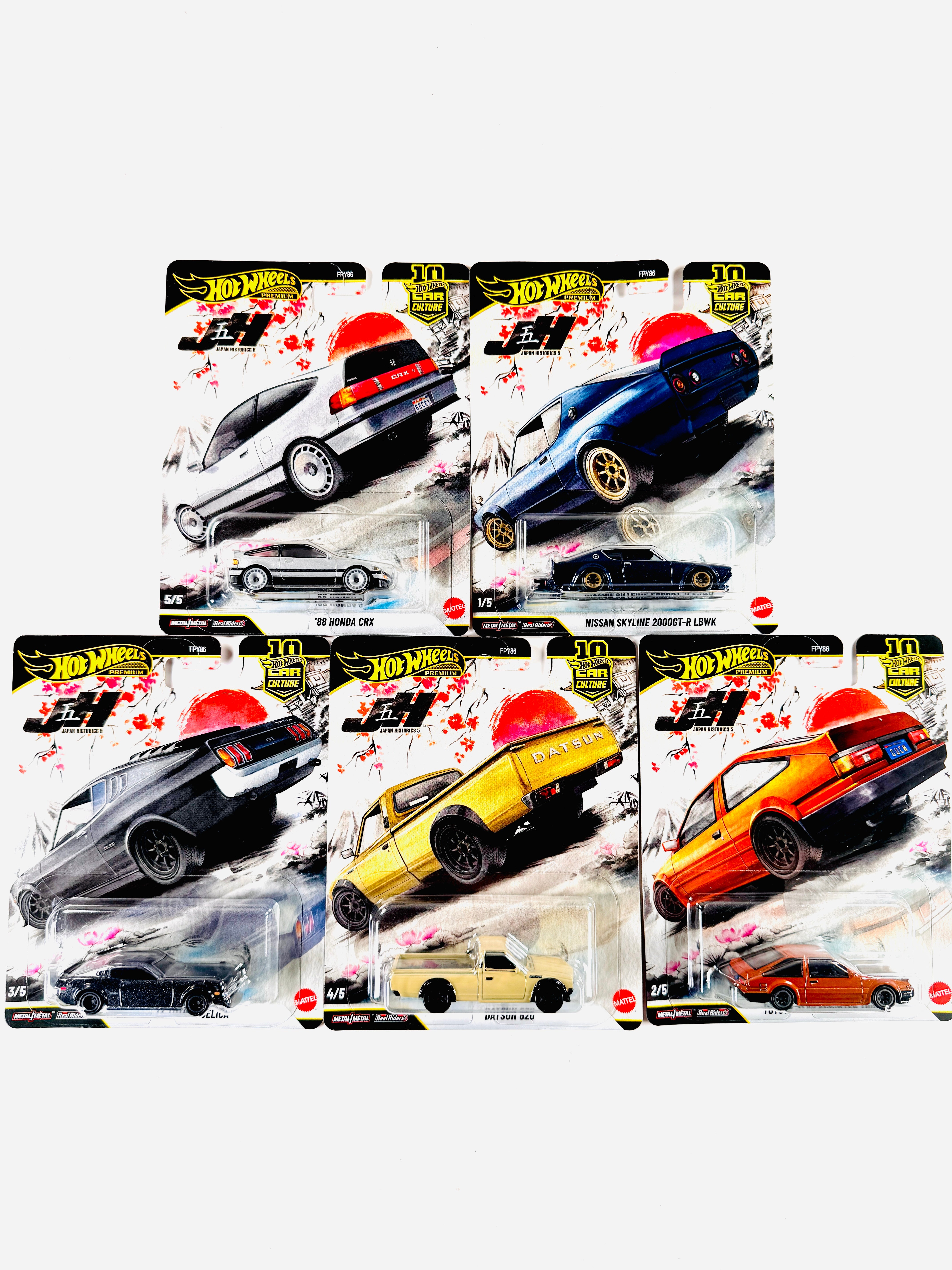 多国籍コレクション Hot Wheels 2026 Car Culture Japan Historics 5 JH5 Case P (Set of 5