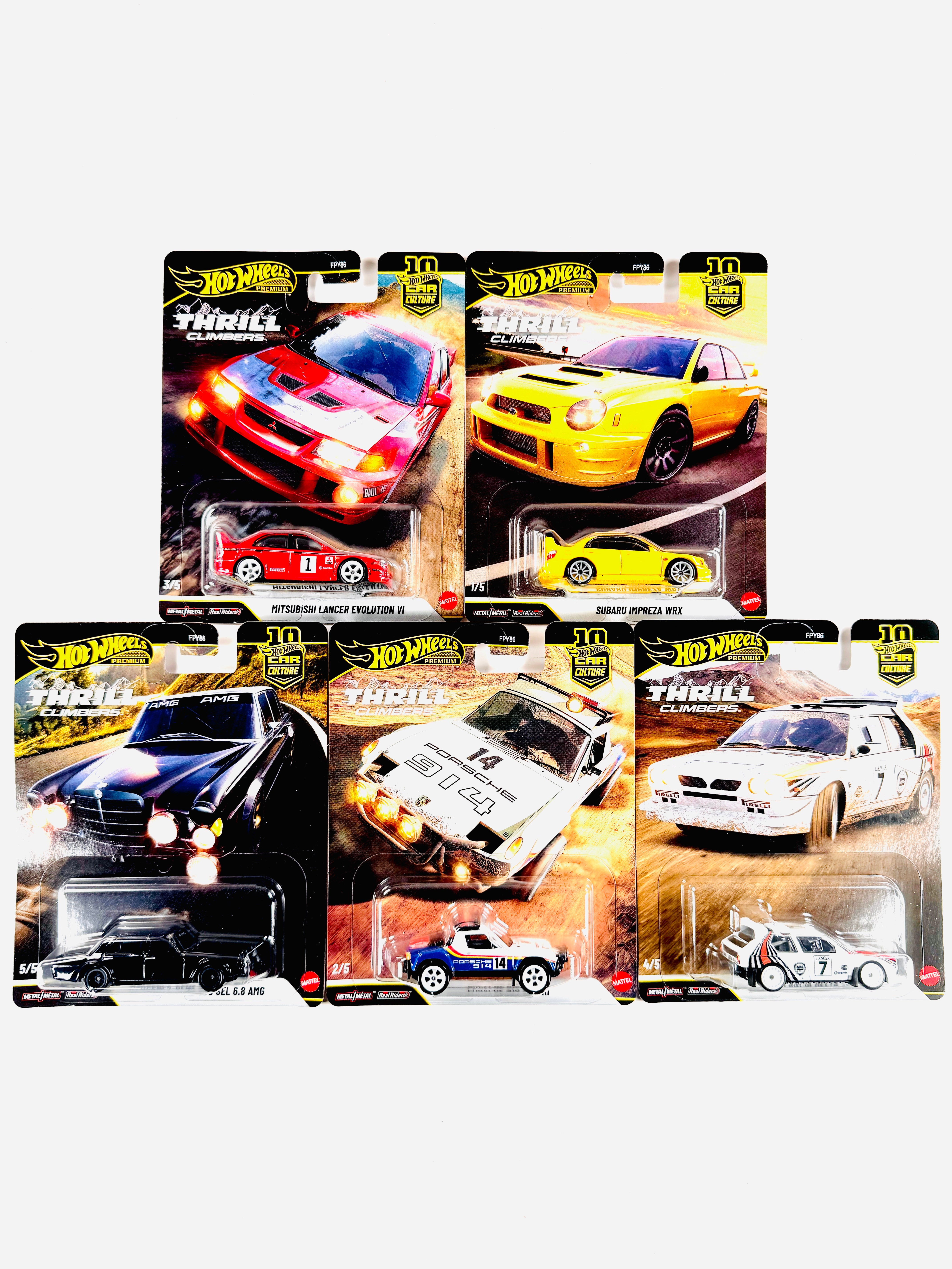 Hot Wheels 2026 Car Culture Thrill Climbers Case Q (Set of 5 Cars