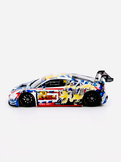 Pop Race Audi R8 LM "EVISU x WORKS" Macau GT Cup 2020 Marchy Lee Presentation Car
