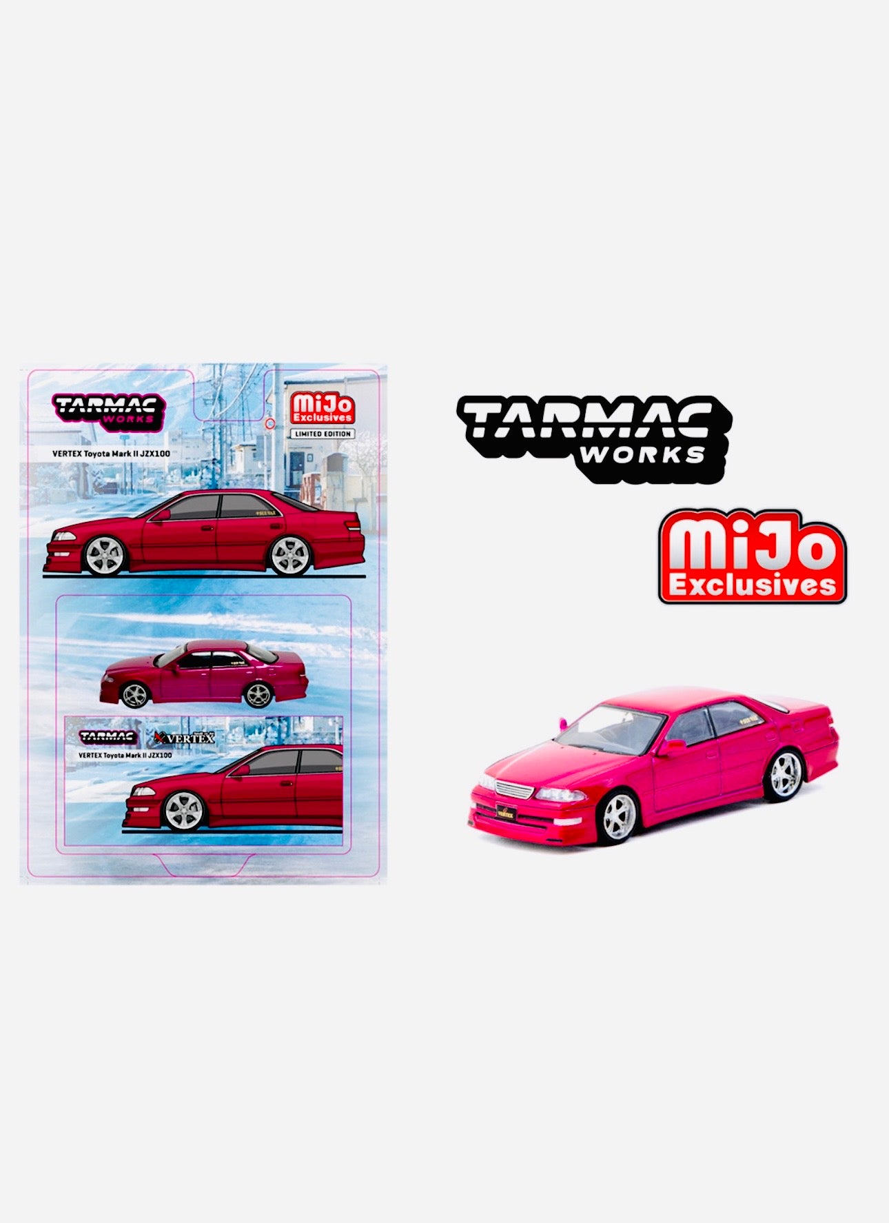 Tarmac Works Mijo Exclusive Vertex Toyota Mark II JZX100 – Jcardiecast