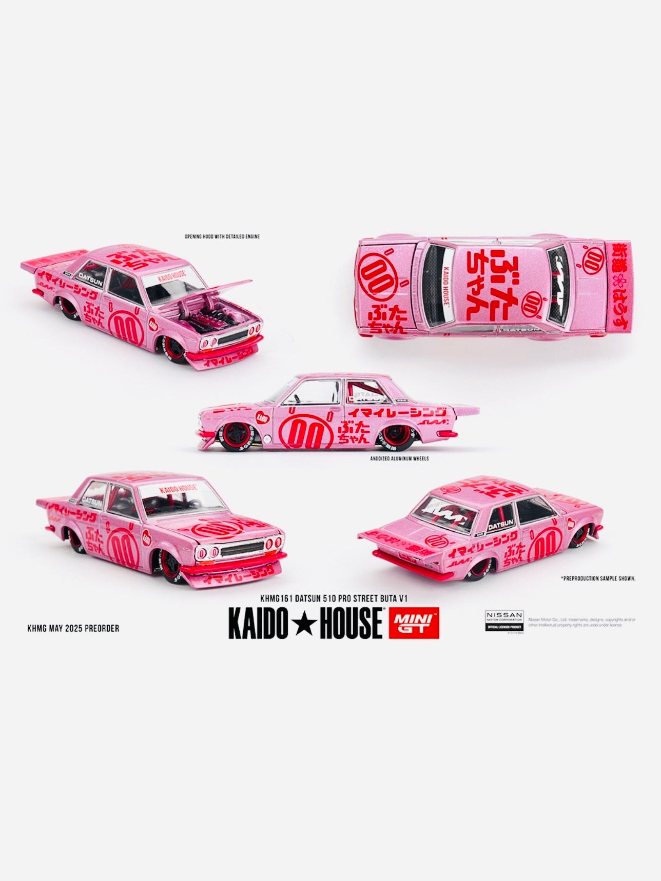 Mini GT x Kaido House Collab Factory Sealed Datsun 510 Pro Street