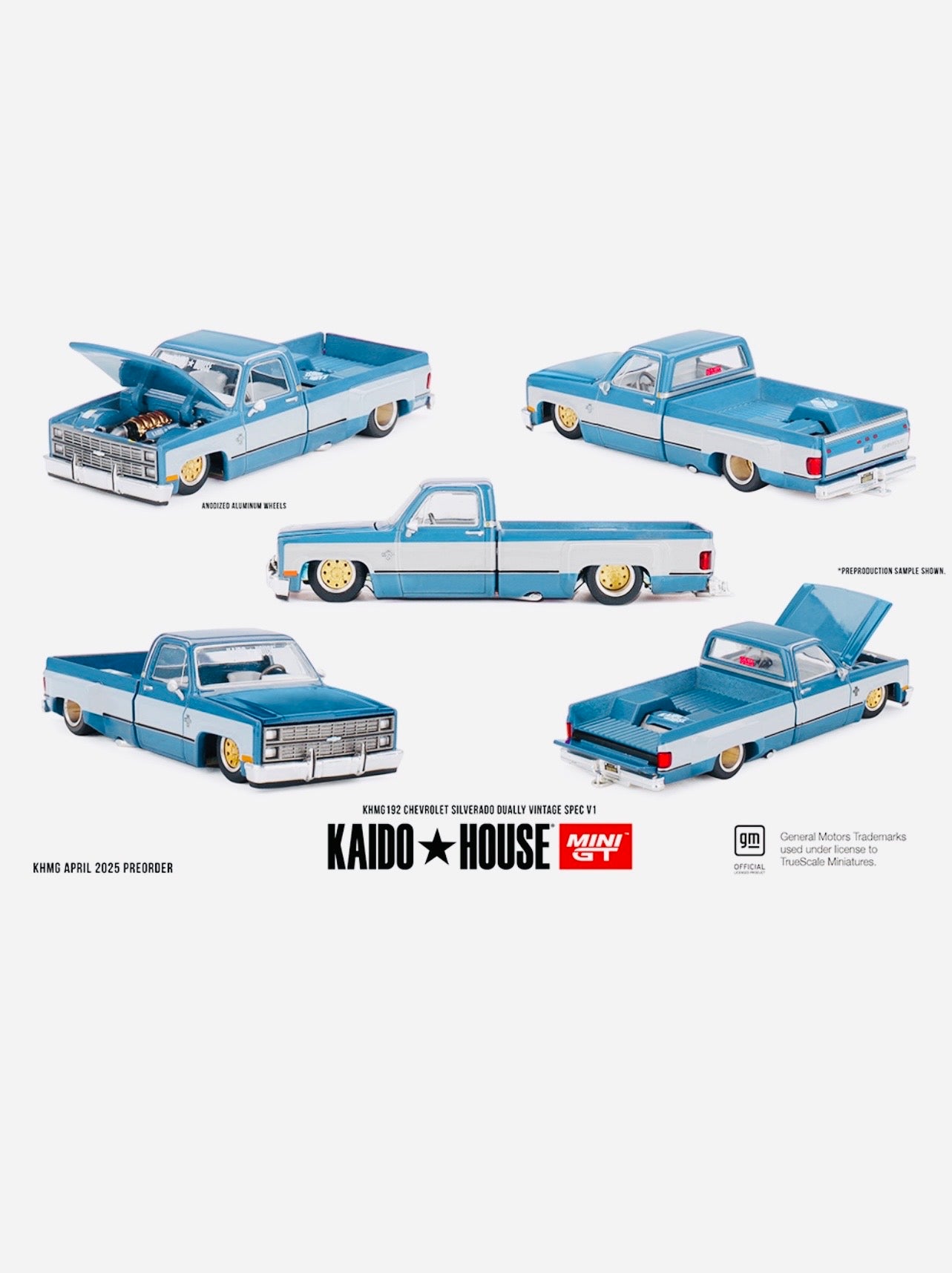 MINI GT 街道ハウス　シボレー　シルバラード Dually　チェイス Mini GT x Kaido House Collab Factory Sealed Chevrolet Silverado