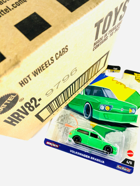 Hot Wheels 2024 Car Culture Volkswagen Brasilia Factory Sealed Solid Pack (10 Cars) - Damaged Box
