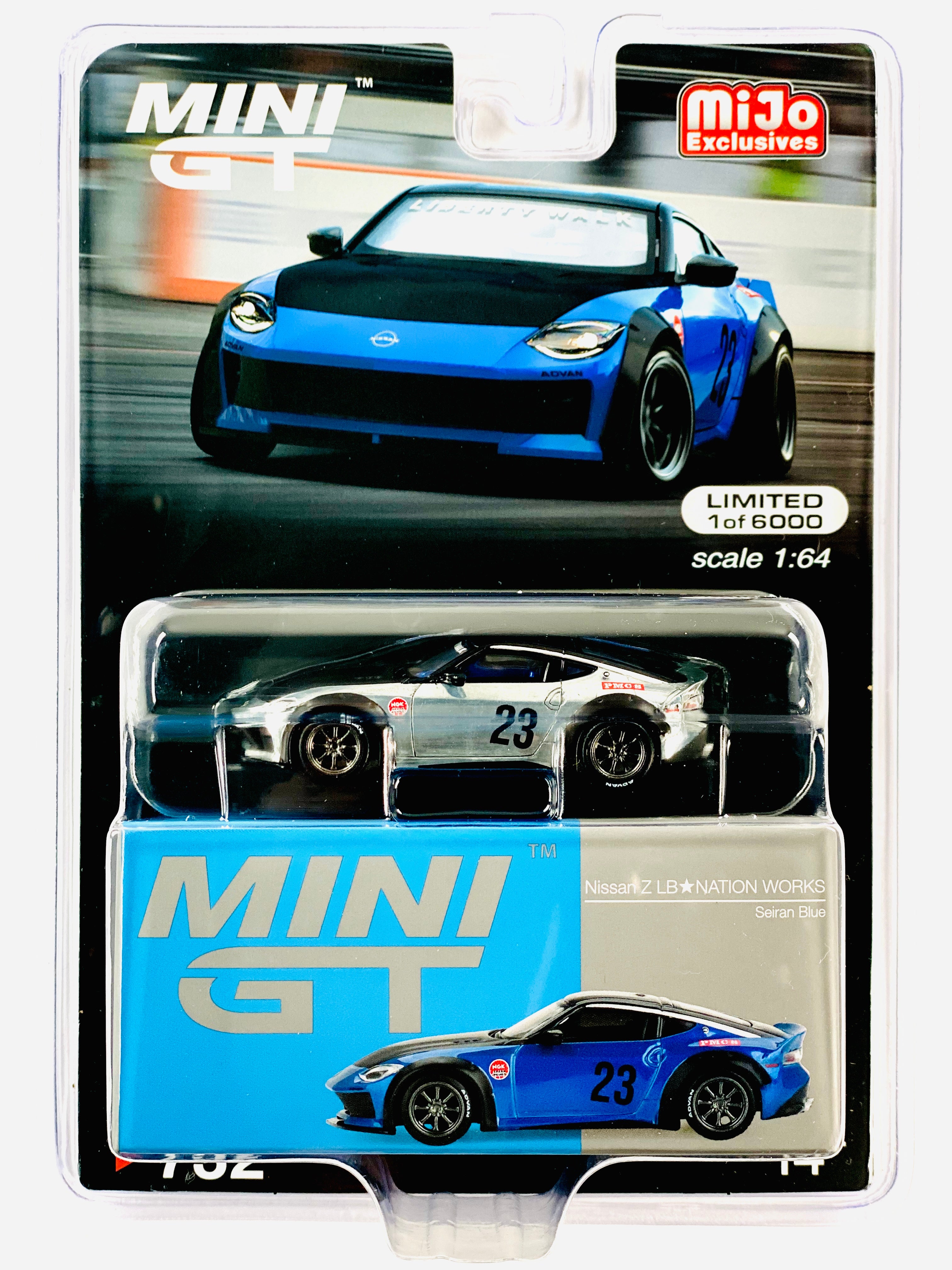 Mini GT Mijo Exclusive Nissan Z LB-NATION WORKS Serian Blue #732