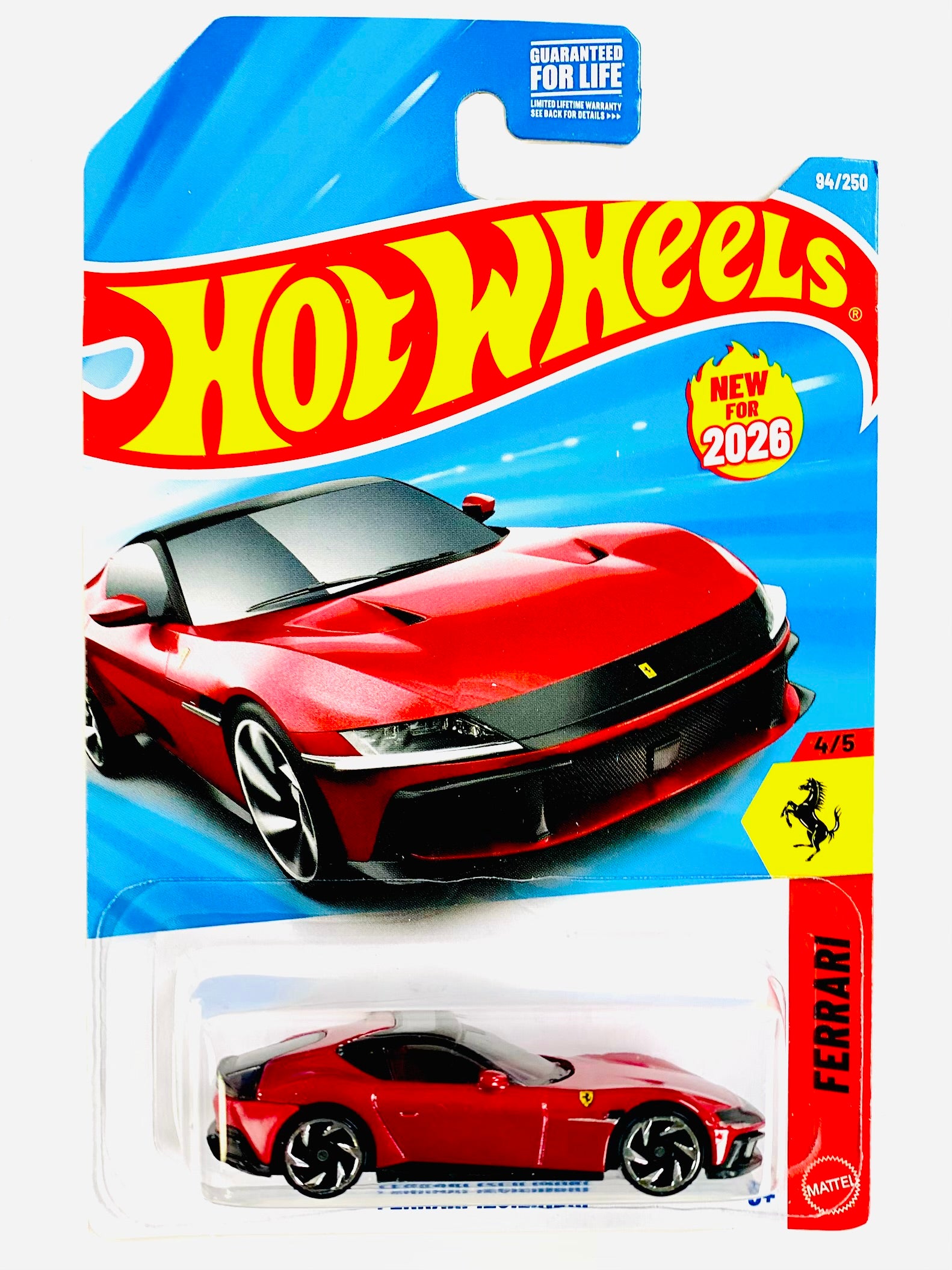 Hot Wheels 2025 Ferrari 12Cilindri - Damaged Card – Jcardiecast