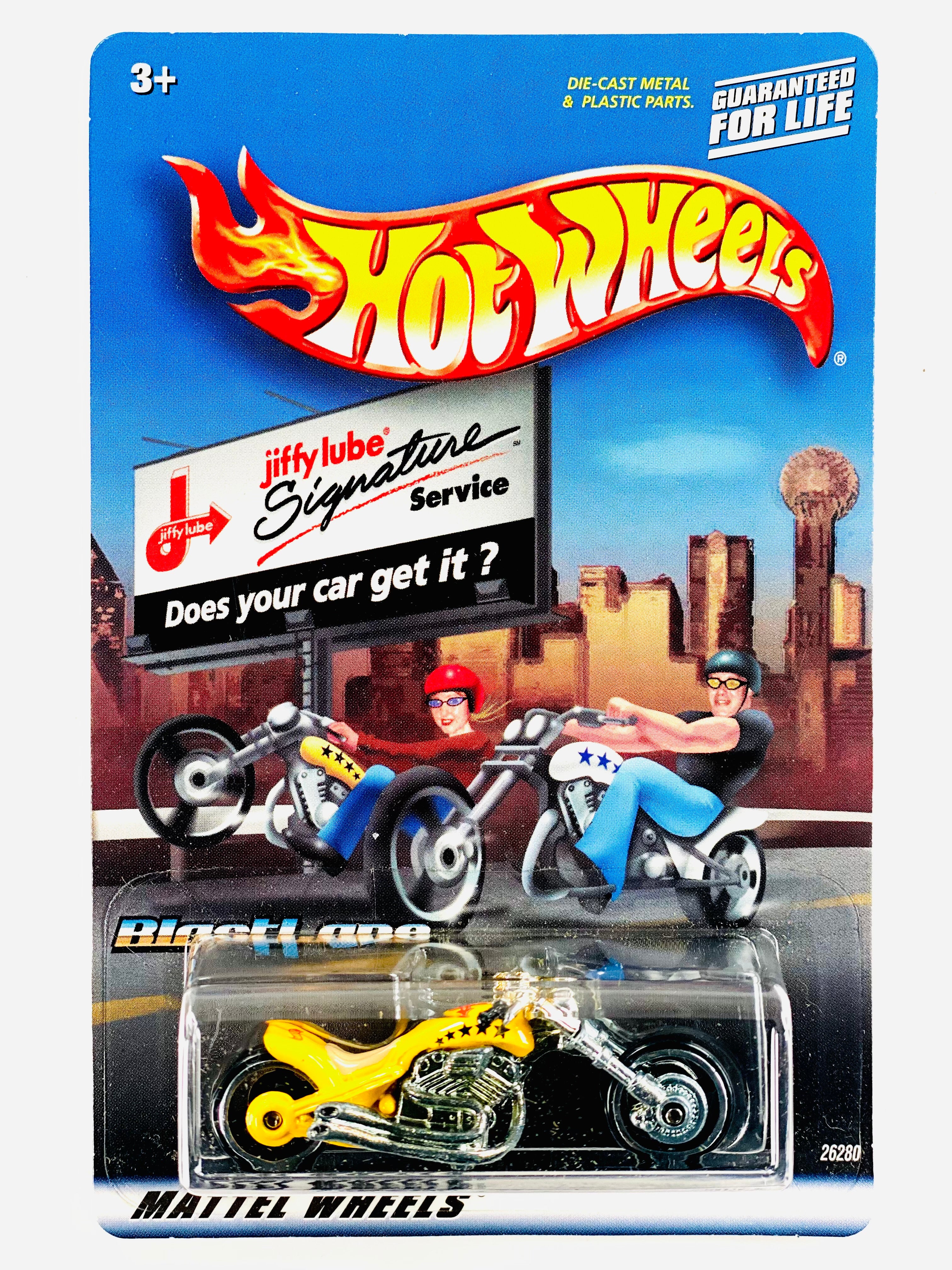 Hot Wheels 2000 Jiffy Lube Signature Service Blast Lane Yellow