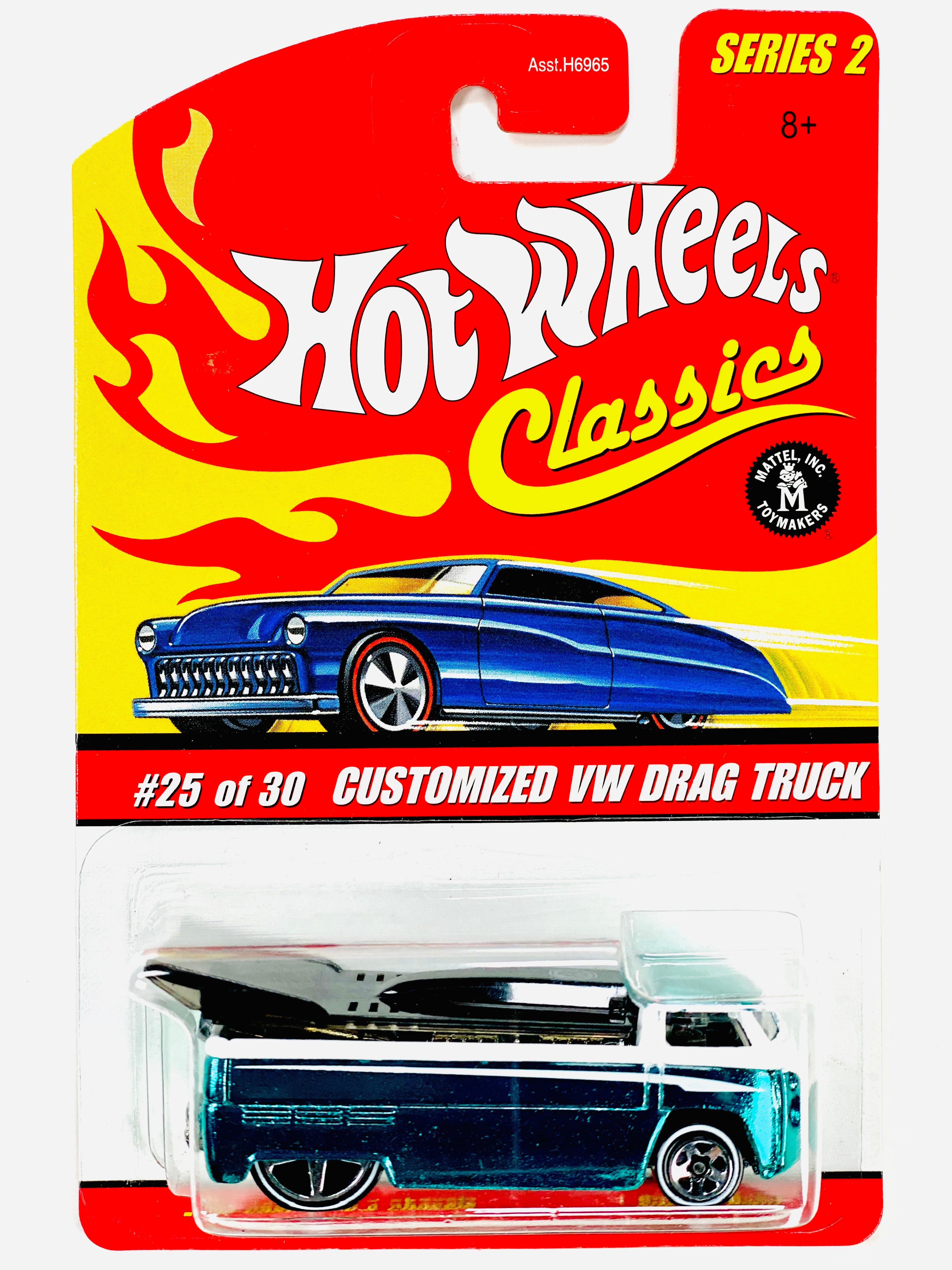 Hot Wheels 2005 Classics Series 2 Custom VW Drag Truck Aqua Hot Wheels 2005 Classics Series 2 Custom VW Drag Truck Aqua