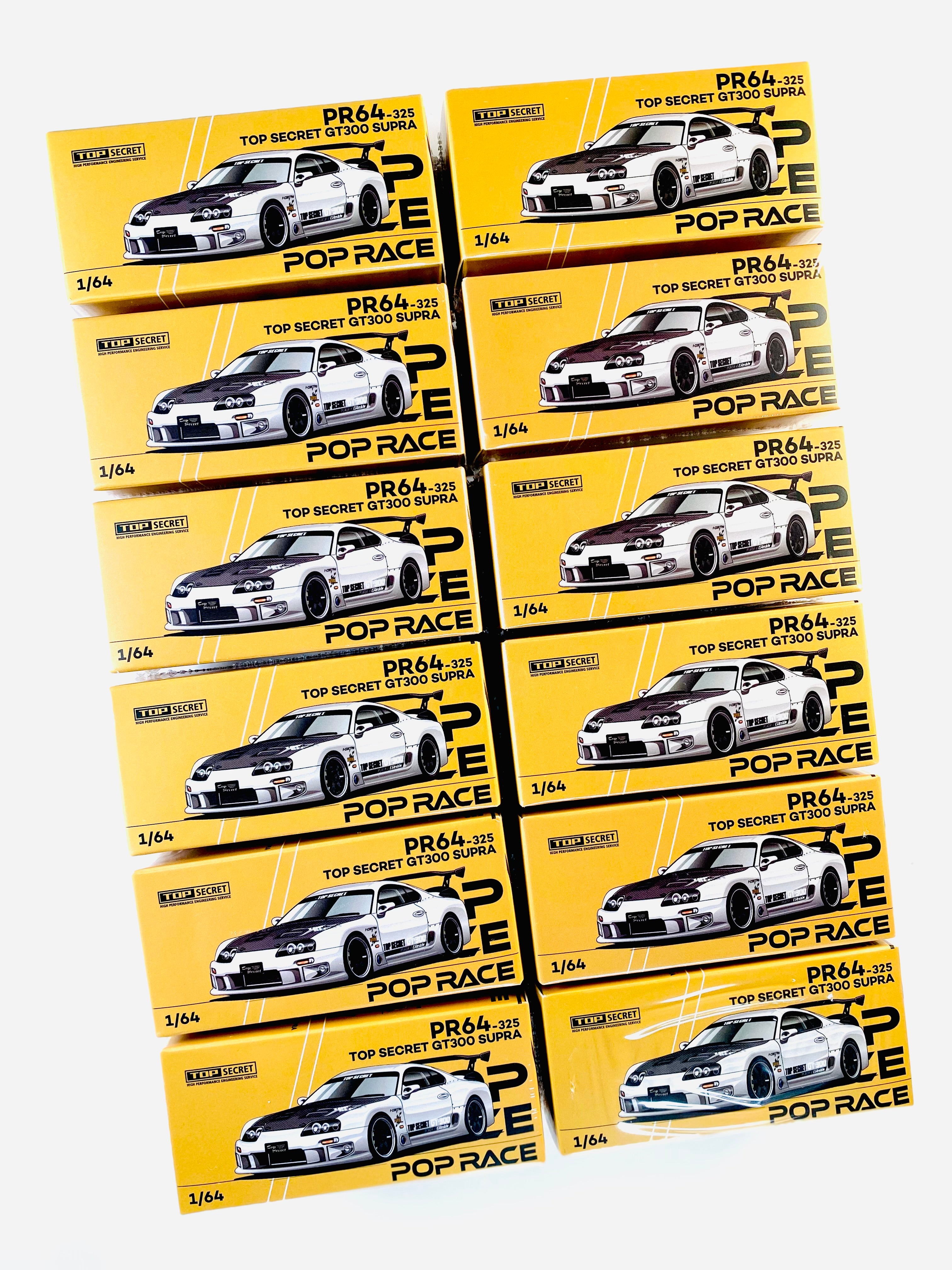 Pop Race Factory Sealed Top Secret GT300 Supra Silver Chrome #325