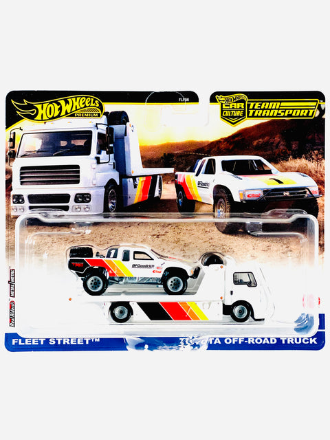 Hot Wheels 2024 Team Transport Case D Fleet Street & Toyota Off-Road Truck #71 - Damaged Card
