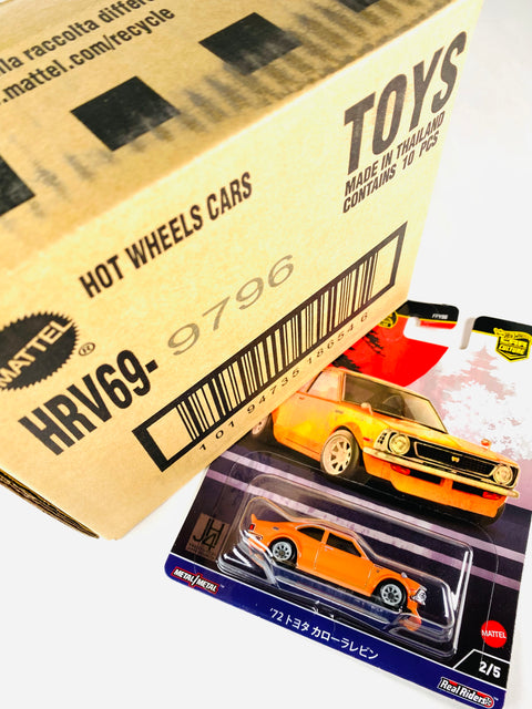 Hot Wheels 2024 Car Culture '72 Toyota Corolla Levin Factory Sealed Solid Pack (10 Cars)