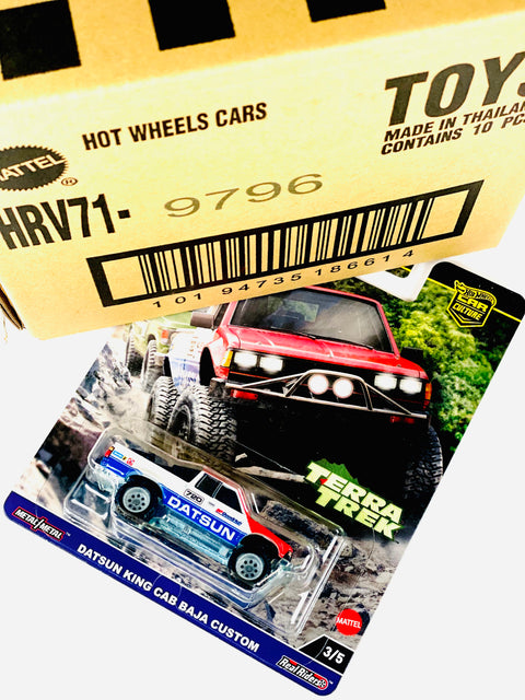 Hot Wheels 2024 Car Culture Datsun King Cab Baja Custom Factory Sealed Solid Pack (10 Cars)