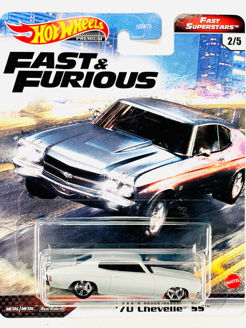 Hot Wheels 2021 Fast & Furious Fast Superstars '70 Chevelle SS - Damaged Card