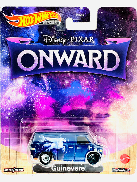 Hot Wheels 2021 Retro Entertainment Disney Pixar Onward Guinevere - Damaged Card