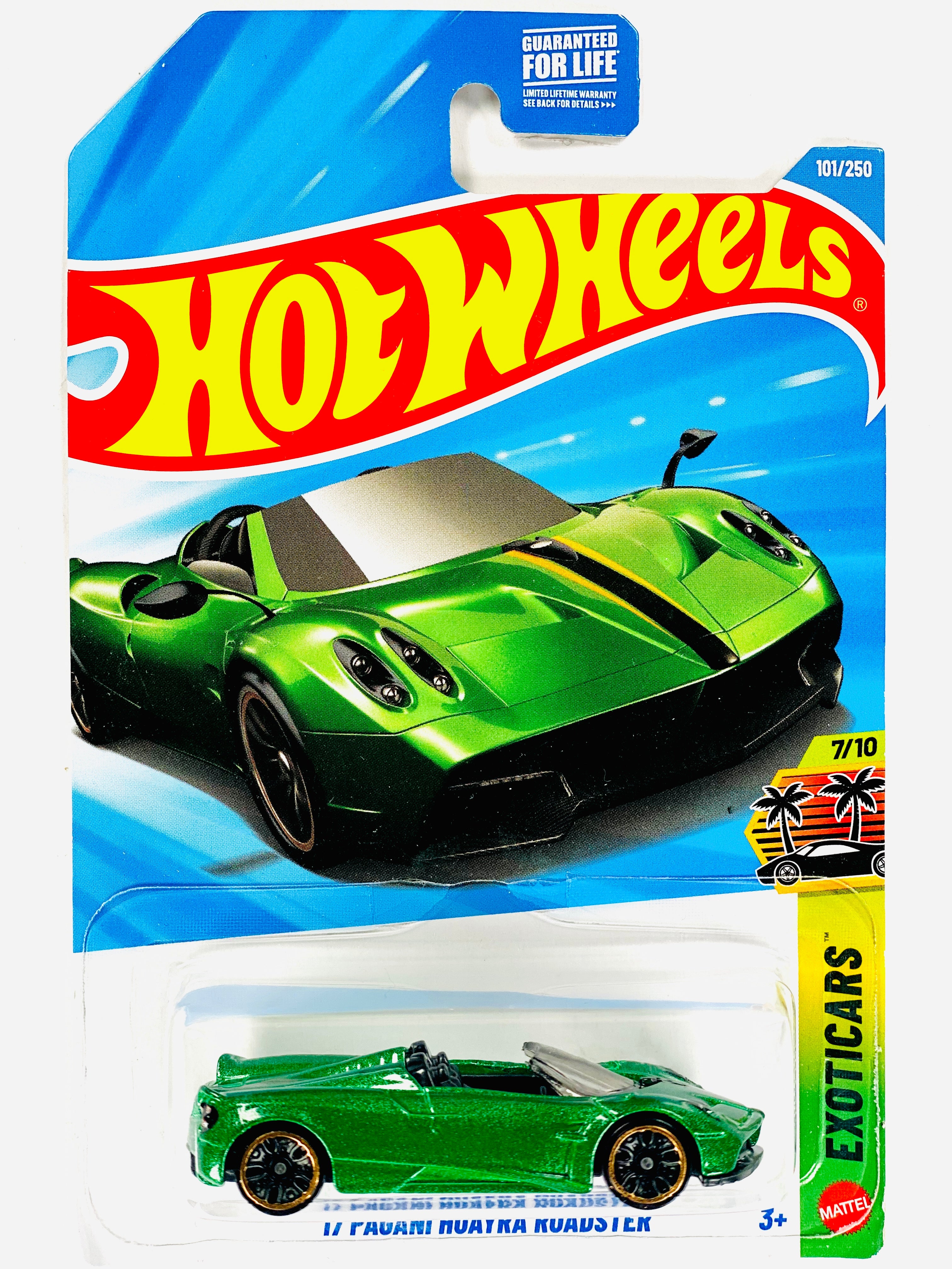 Hot Wheels Exoticars '17 Pagani Huayra Roadster Green (101/250