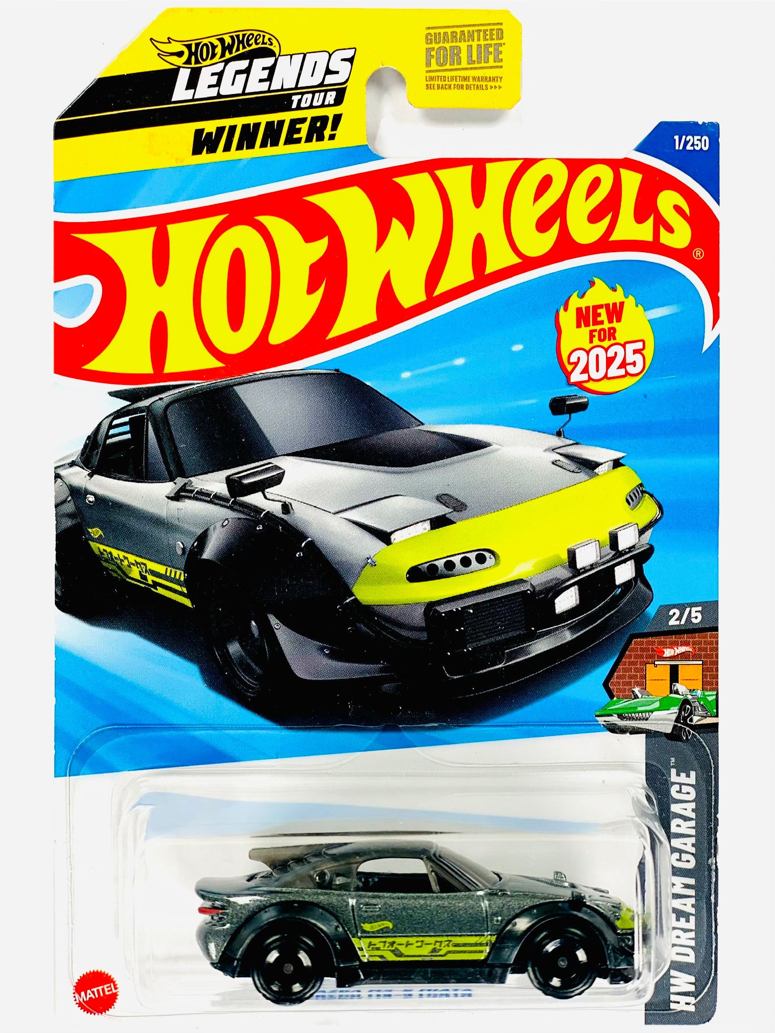MCND ウィン UNDER19 ジュニョク トレカ Hot Wheels 2025 Legends Tour Winner HW Dream Garage Mazda MX5