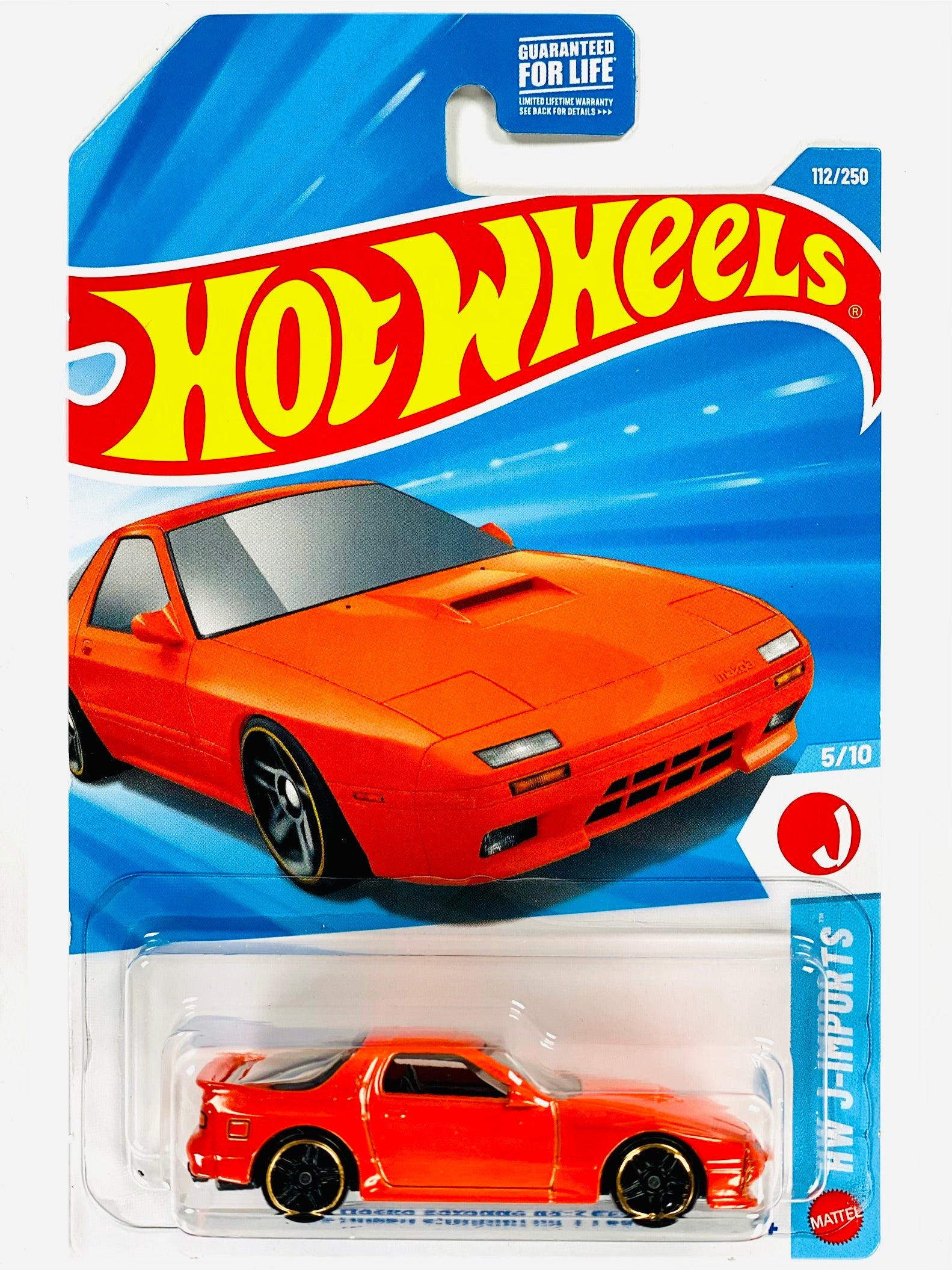 Hot Wheels HW J-Imports '89 Mazda Savanna RX7 FC3S Orange (112/250