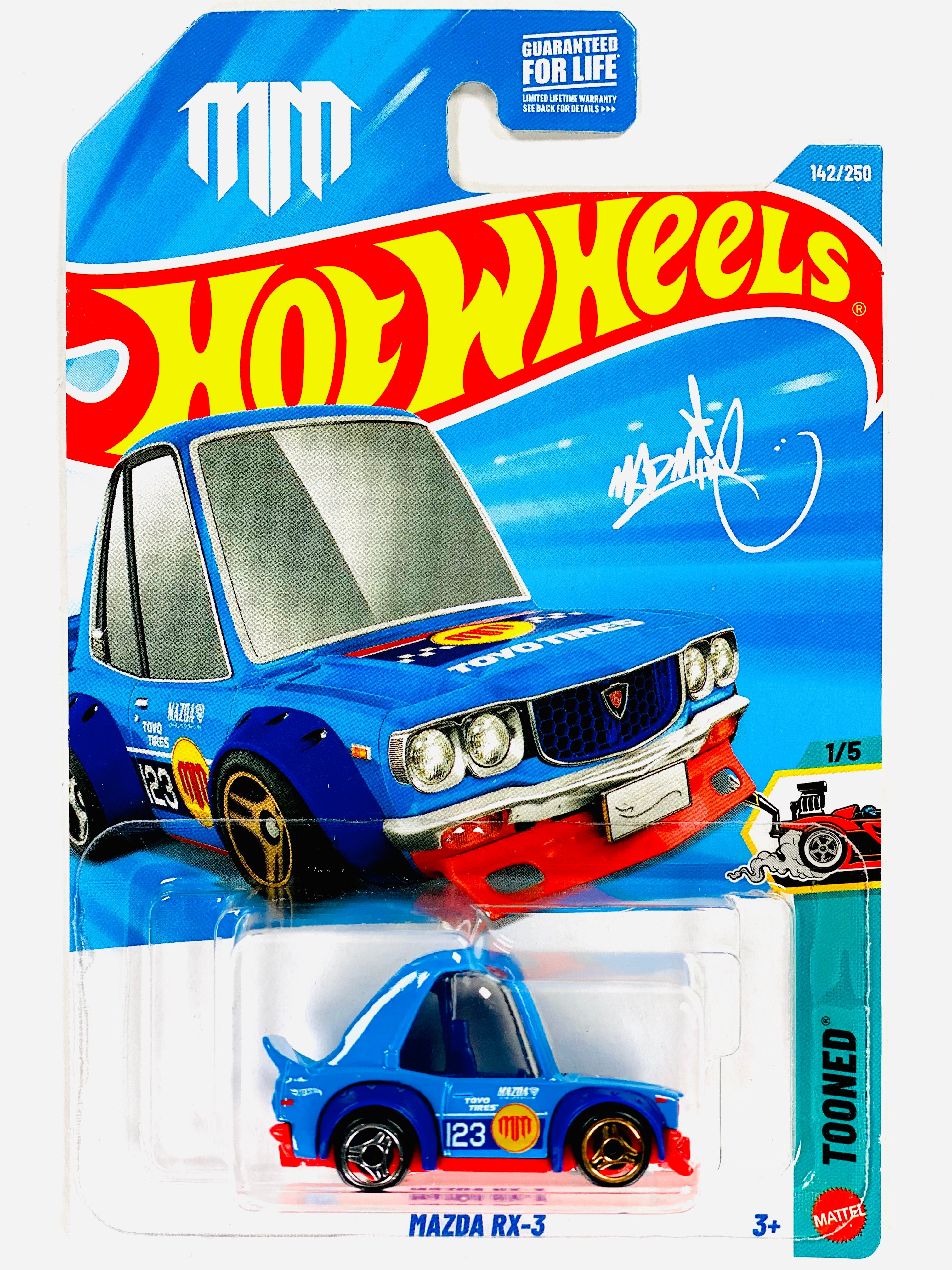 レア‼️ ジャズ　美品！MAD DOGS Hot Wheels Tooned Mad Mike Mazda RX3 - Damaged Card/Blister