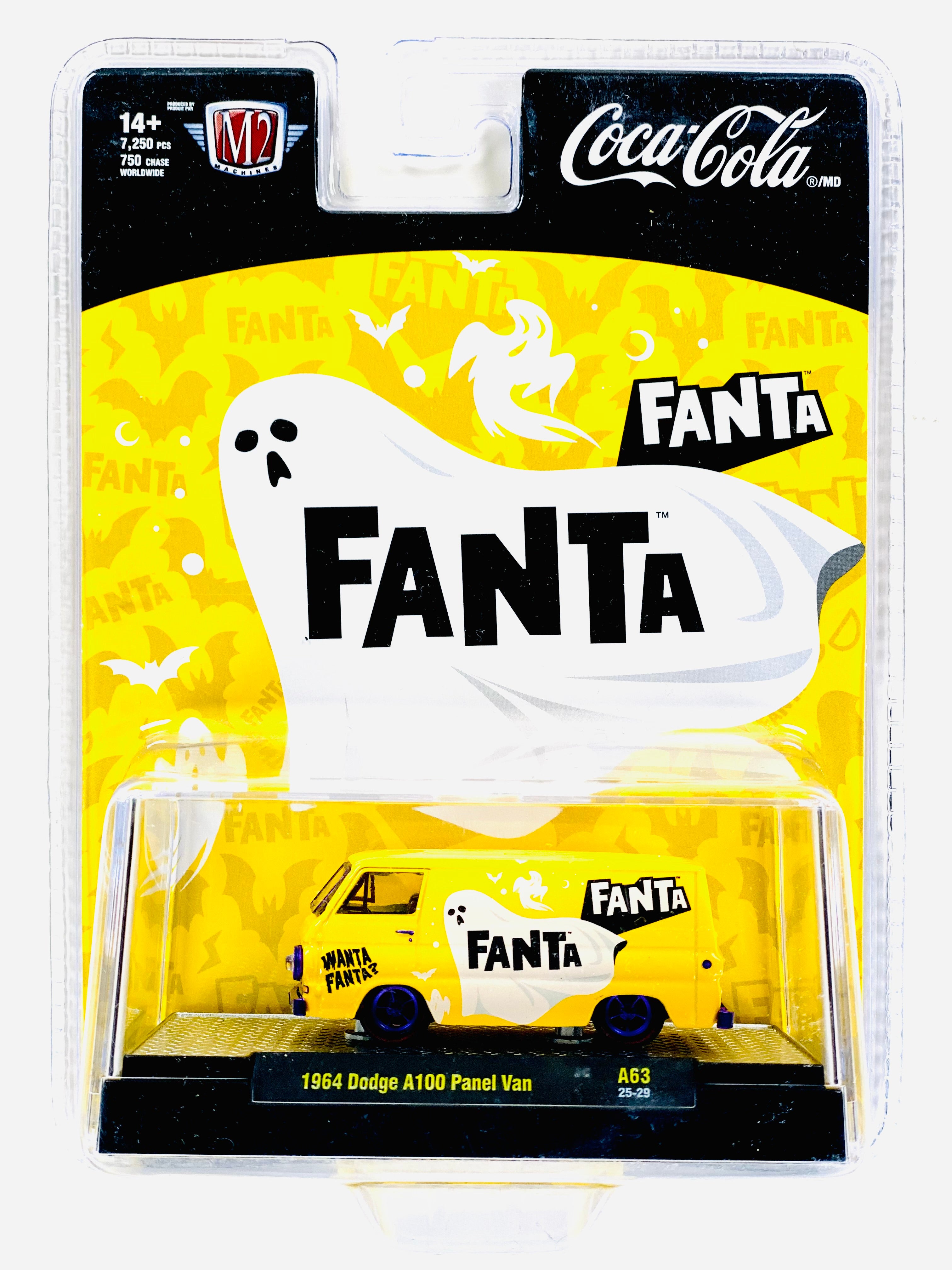 M2 Machines Coca Cola Fanta 1964 Dodge A100 Panel Van Chase