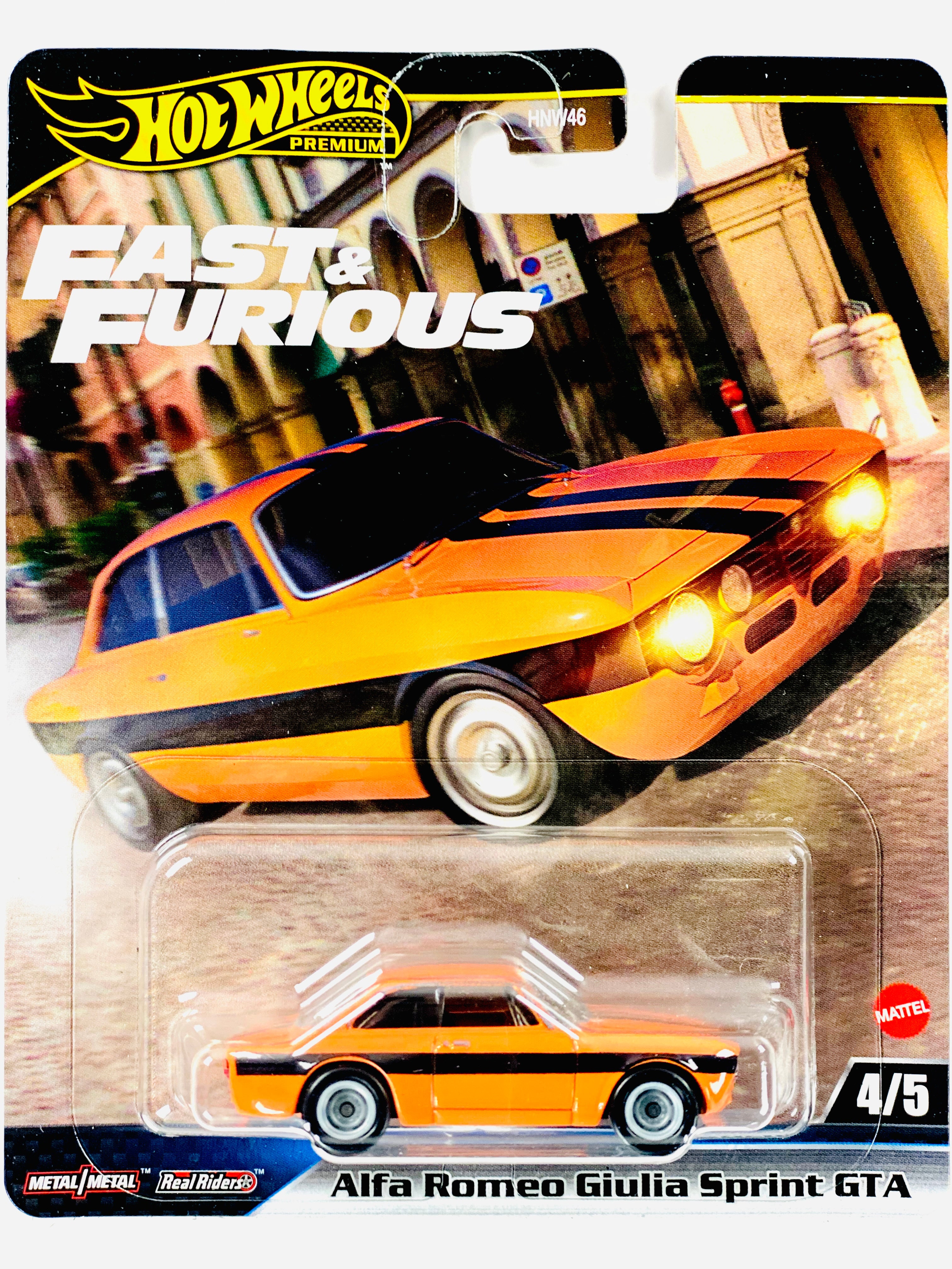 Hot Wheels Fast & Furious Alfa Romeo Giulia - 1:64 Die-Cast Premium Car, Han's Ride From Tokyo Drift