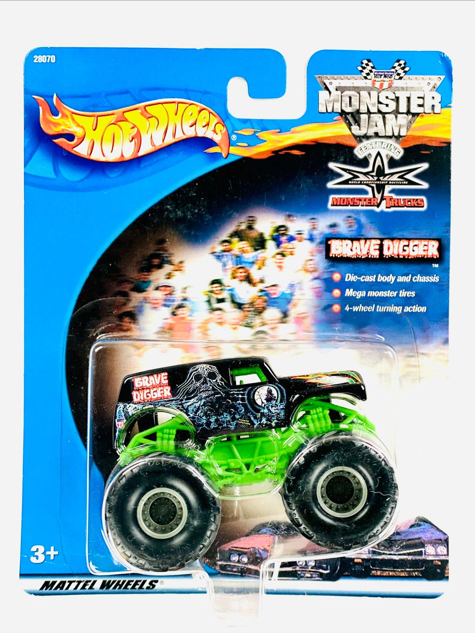Hot Wheels 2001 Monster Jam Monster Trucks Grave Digger - Damaged