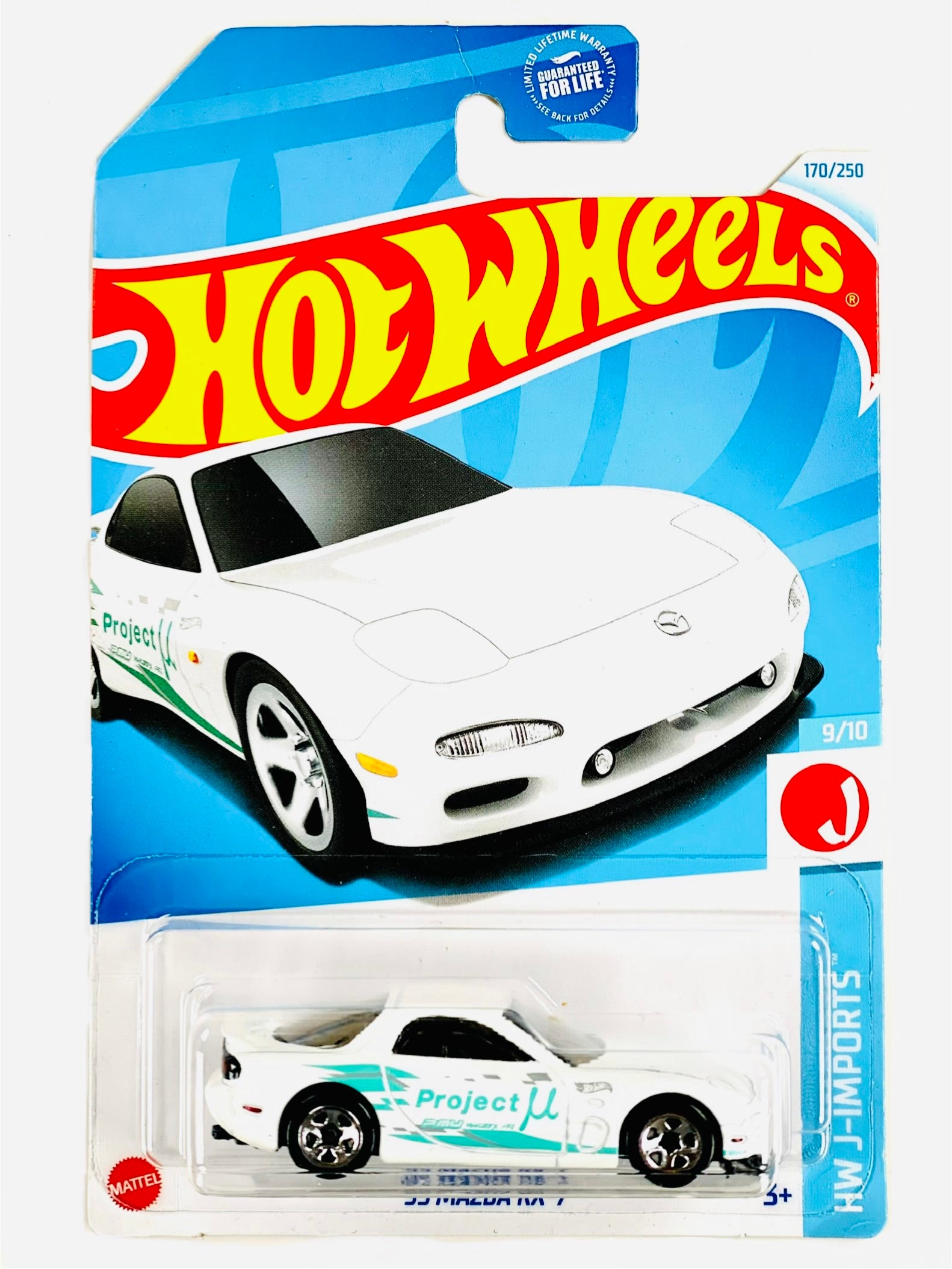 Hot Wheels HW J-Imports '95 Mazda RX-7 - Damaged Card/Blister