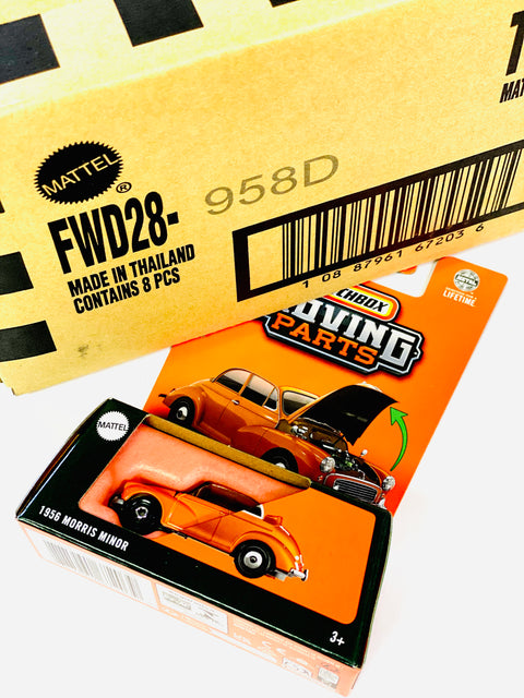 Matchbox 2025 Moving Parts Case D 1956 Morris Minor Solid Pack (8 Cars)