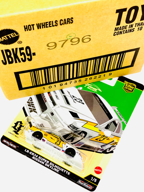 Hot Wheels 2025 Car Culture LB-ER34 Super Silhouette Nissan Skyline Factory Sealed Solid Pack (10 Cars)