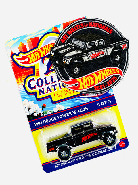 Hot Wheels 2025 25th Annual Collectors Nationals Convention St. Louis, MO 1964 Dodge Power Wagon W/ Patch