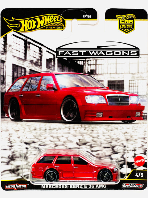 Hot Wheels 2025 Car Culture Fast Wagons Mercedes-Benz E 36 AMG - Damaged Card