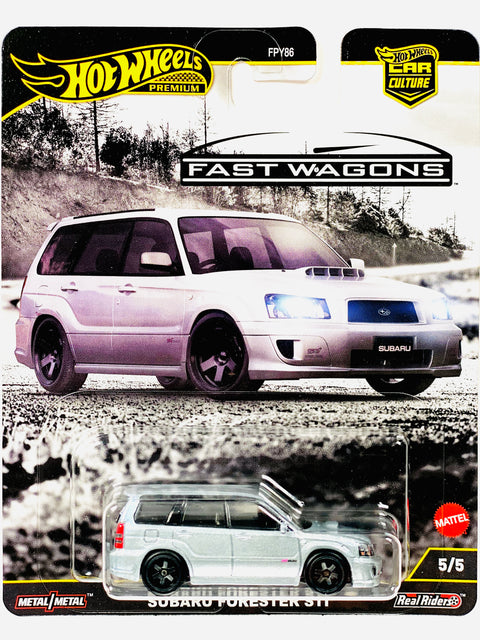 Hot Wheels 2025 Car Culture Fast Wagons Subaru Forester STI - Damaged Card
