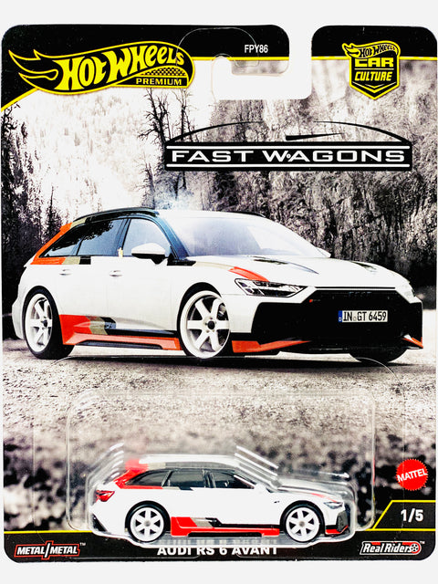 Hot Wheels 2025 Car Culture Fast Wagons Audi RS 6 Avant - Damaged Card