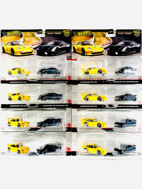 Hot Wheels 2024 Target Exclusive 2 Pack Porsche 993 GT2 Solid Pack (8 Pieces) - Damaged