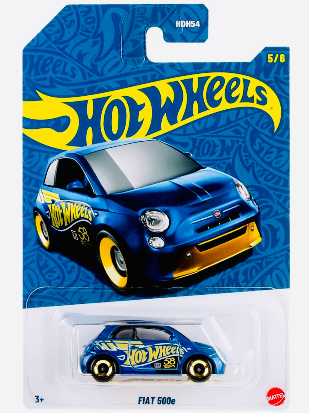 Hot Wheels 2026 58th Anniversary Series Case K Fiat 500e (5/6